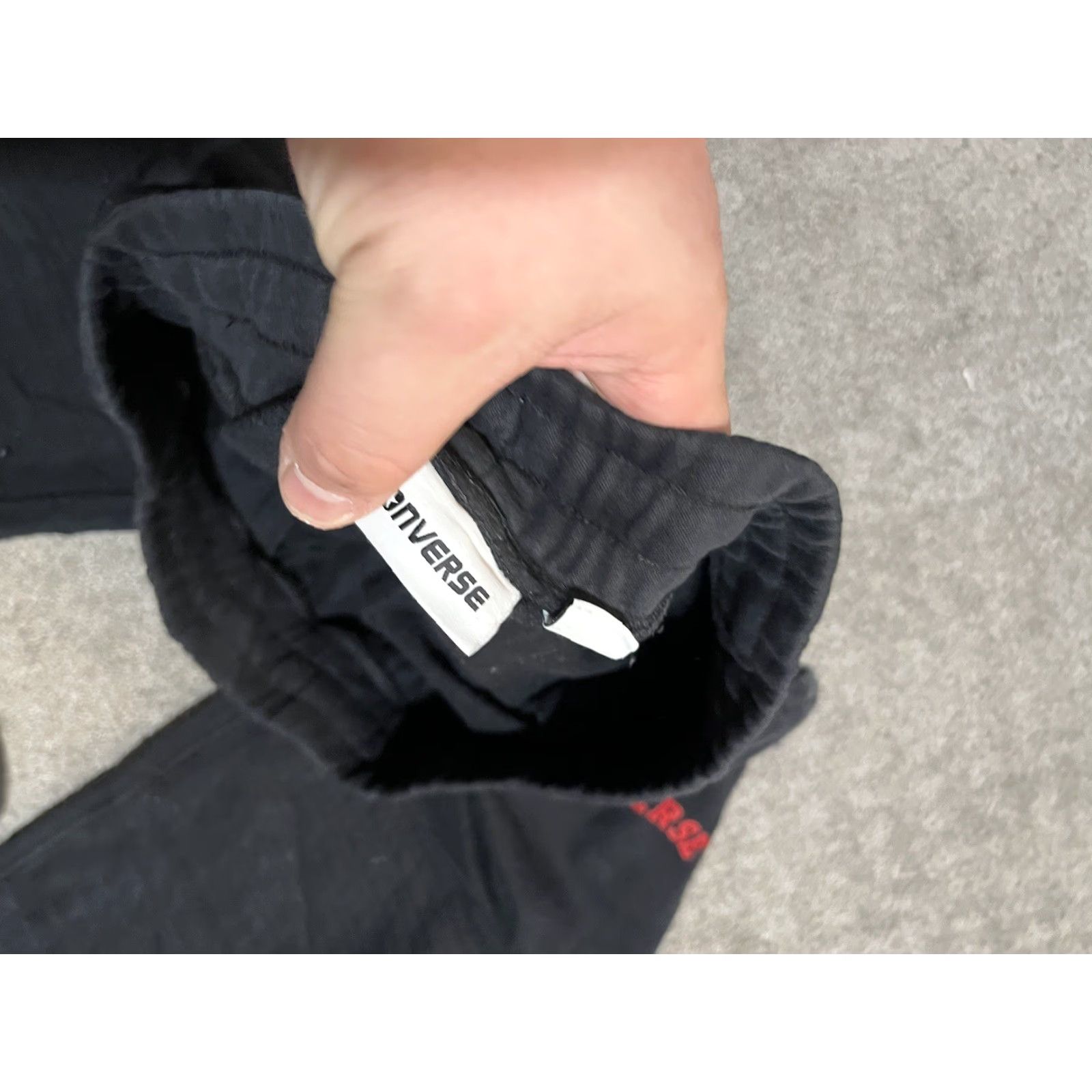 Converse Converse Joggers Mens Small Black Logo Graphic Sweatpants Size US 39 - 6 Thumbnail