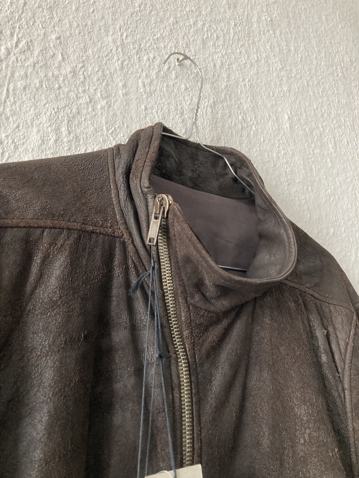 Rick Owens F/W 09 “CRUST” Bitter Blistered Lamb Mollino Leather Jacket Size US L / EU 52-54 / 3 - 10 Thumbnail