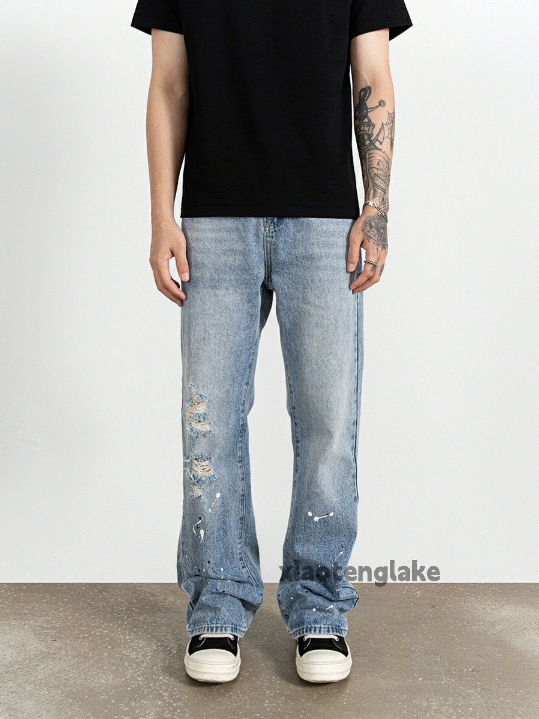 Jean × Vintage washed faded cleanfit yuppie utility flared jeans Size US 32 / EU 48 - 2 Thumbnail