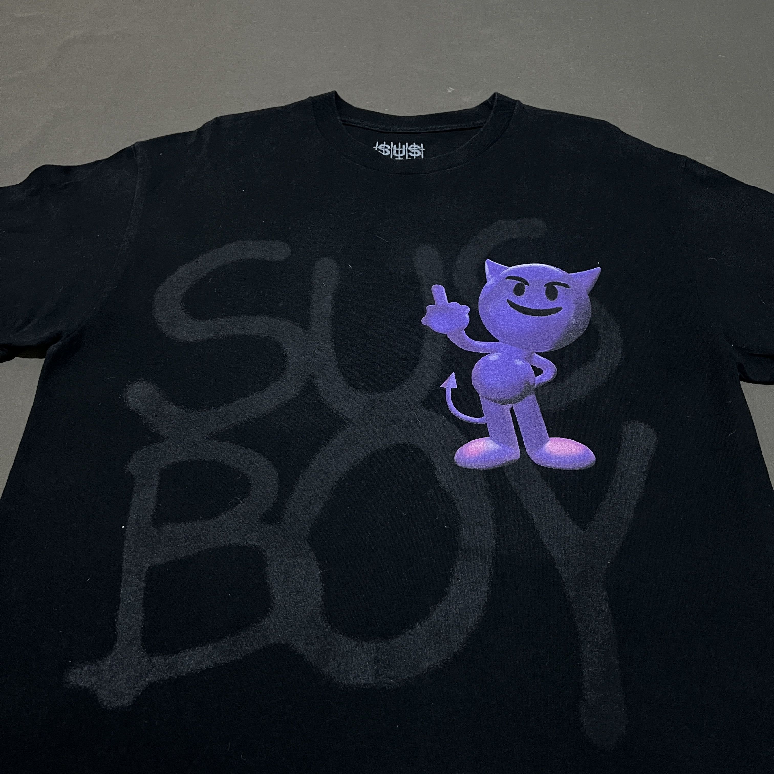 Lil Peep × Rap Tees × Sus Boy SUS BOY Purple Devil Tee L Size US XL / EU 56 / 4 - 7 Thumbnail