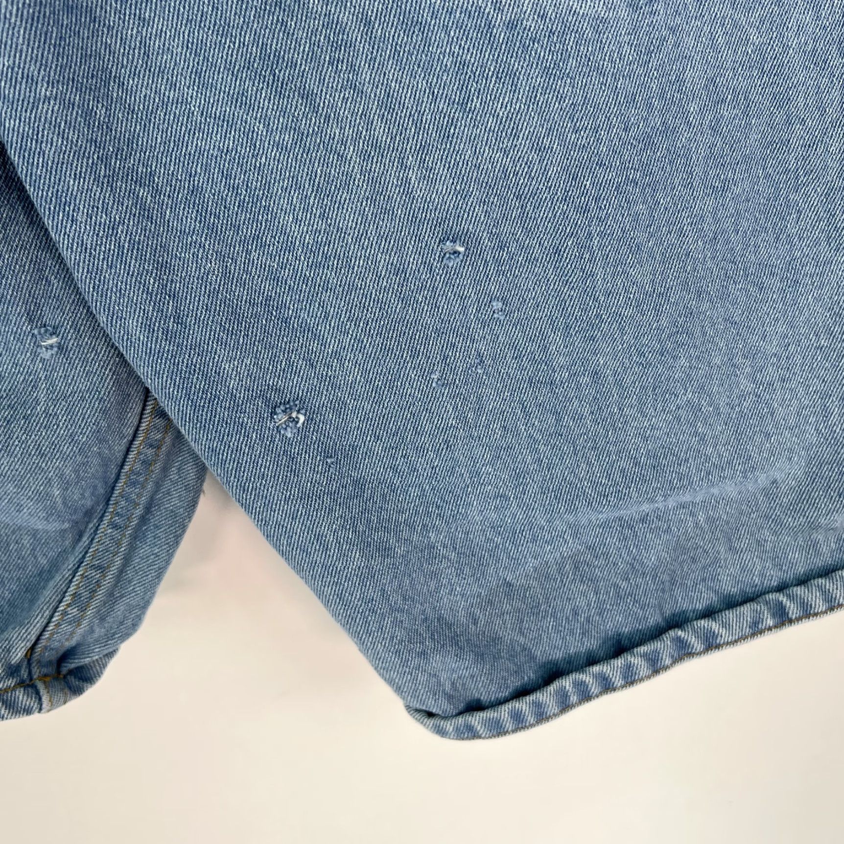 Faded Glory Faded Glory Mens Relaxed Fit Flat Front Blue Denim Bermuda Shorts Size 34 Size US 34 / EU 50 - 6 Thumbnail
