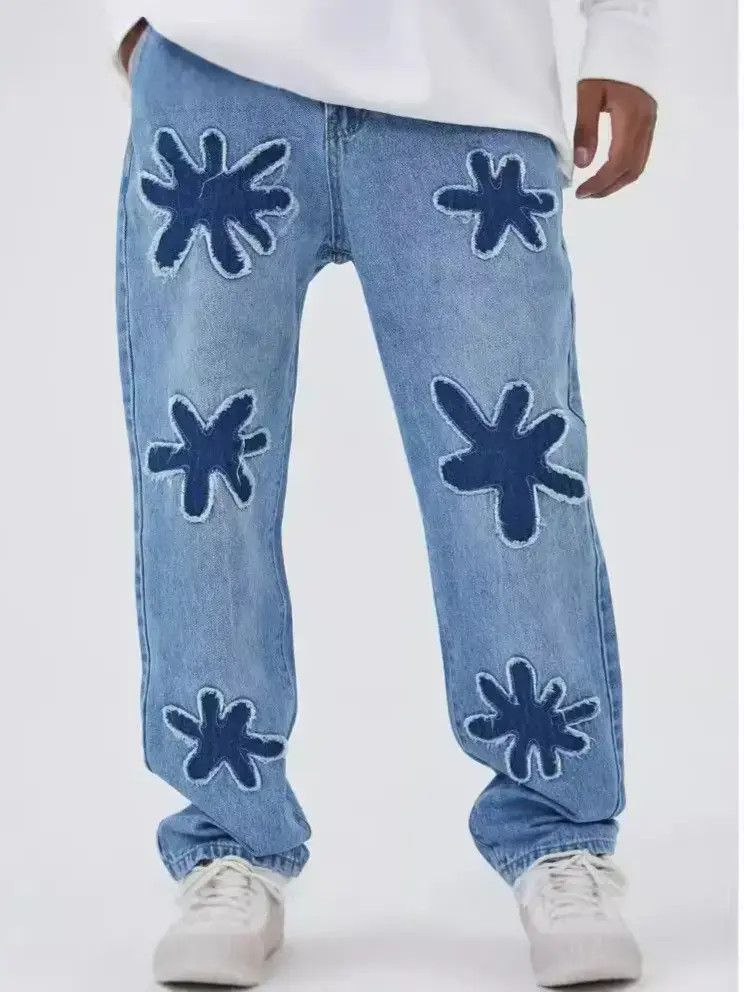 Japanese Brand Retro loose hip-hop straight leg jeans Size US 30 / EU 46 - 3 Thumbnail