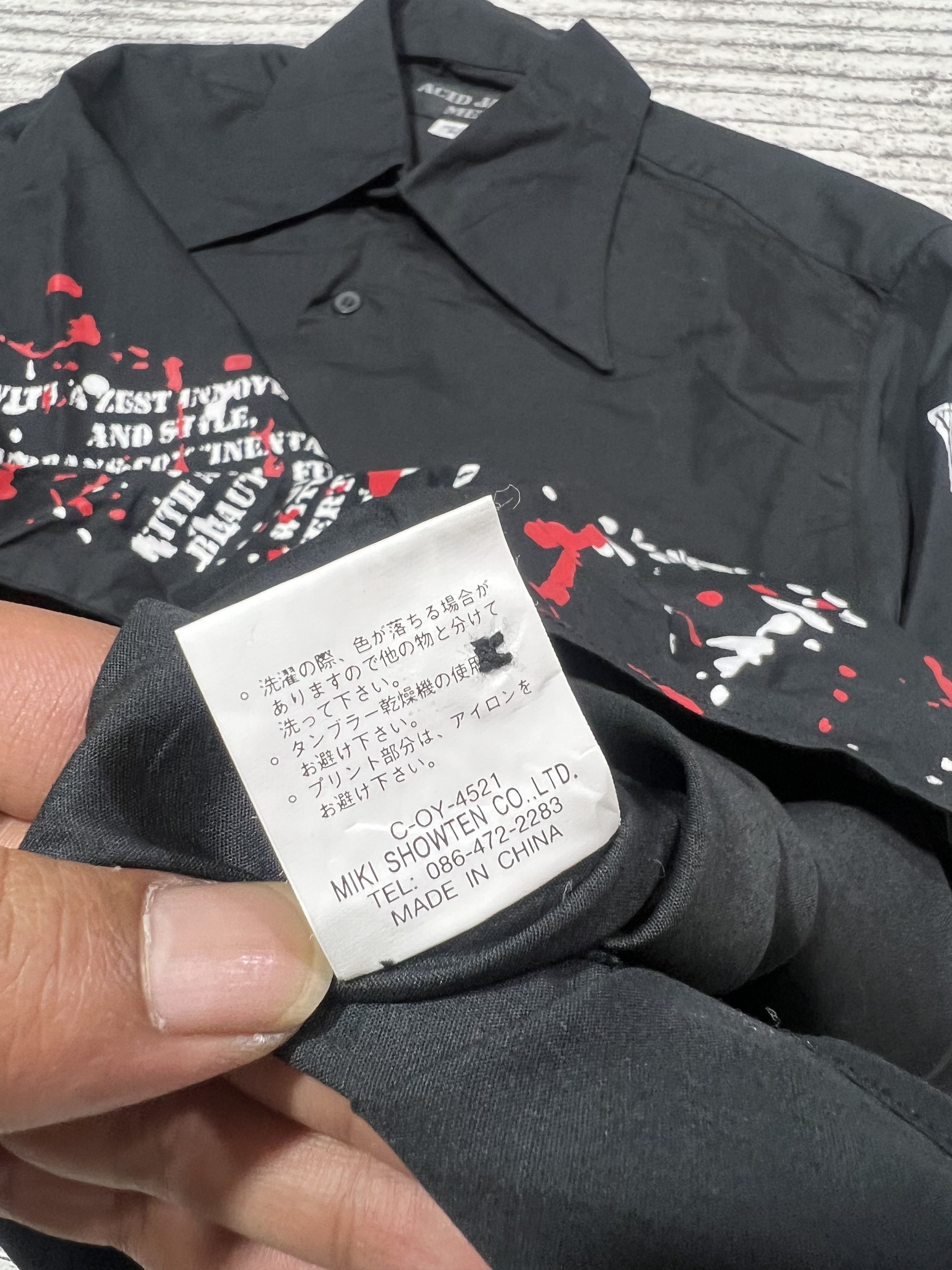 Japanese Brand 2000s Hysteric Poem Cross Shirt y2k lgb ifsixwasnine Size US M / EU 48-50 / 2 - 8 Thumbnail