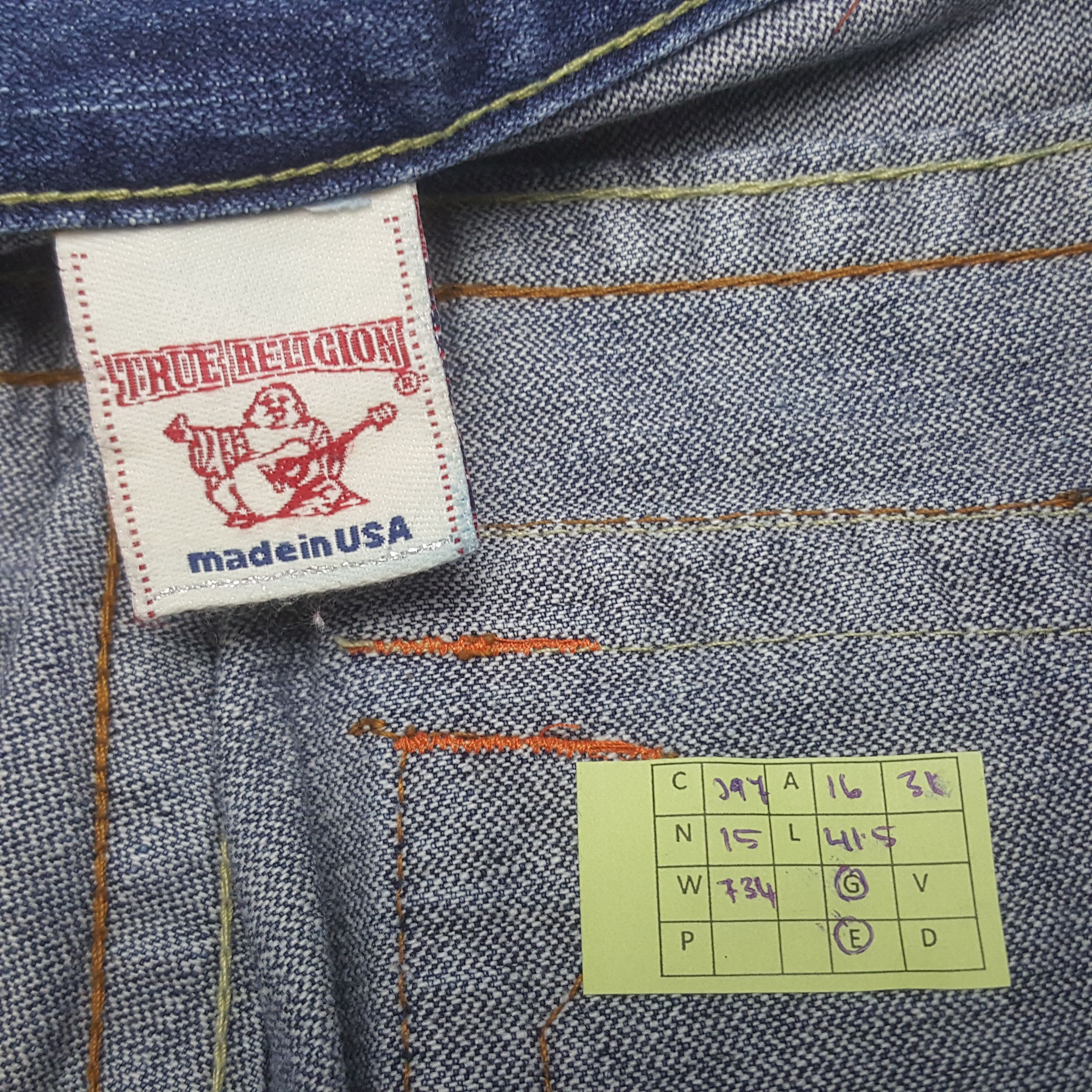True Religion Vintage Truw Religion American Bootcut Denim Jeans C297N15 Size US 32 / EU 48 - 8 Thumbnail