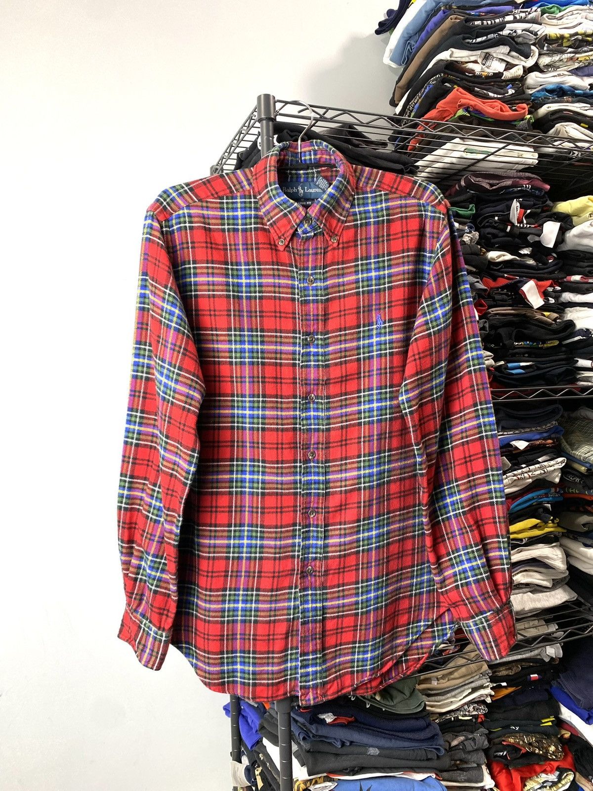 Polo Ralph Lauren 90’s Vintage Polo Ralph Lauren Flannel Plaid Checkered Shirt Size US S / EU 44-46 / 1 - 1 Thumbnail
