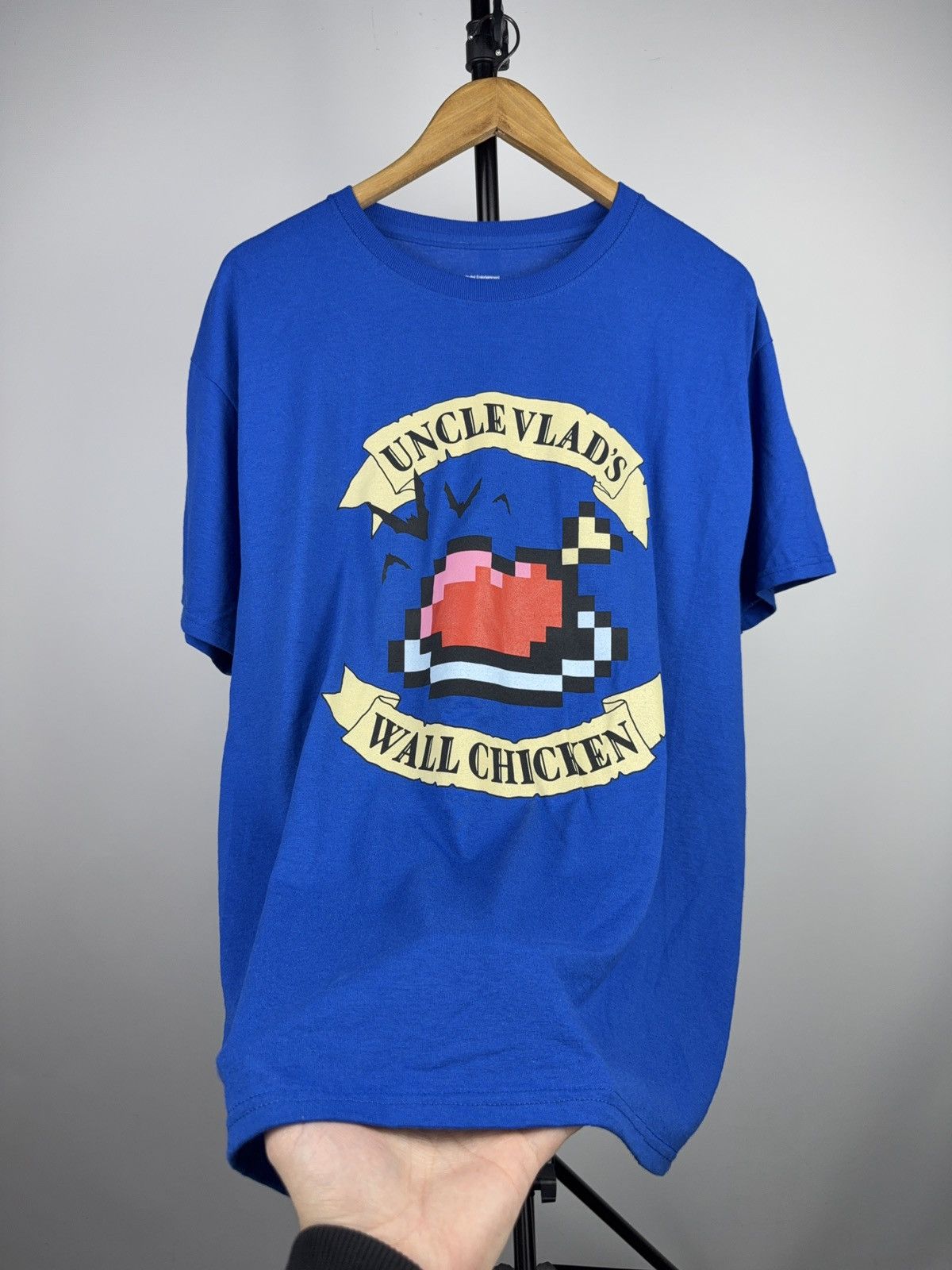Nintendo Retro 00s Loot Gaming Castlevania Wall Chicken Pixel Tee L Size US L / EU 52-54 / 3 - 5 Thumbnail