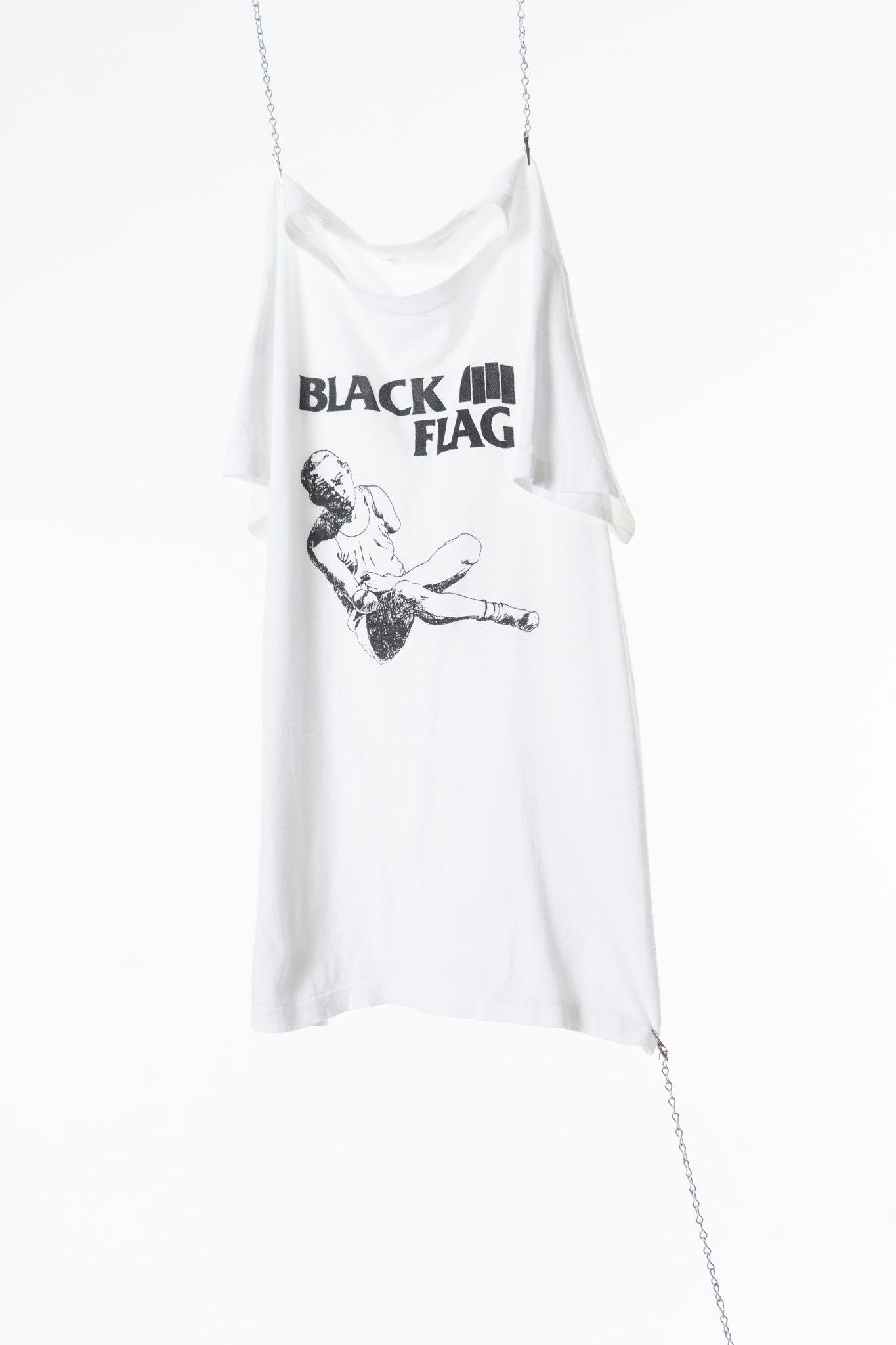 Vintage Vintage 1980s Black Flag Punk Band T-Shirt Size US L / EU 52-54 / 3 - 4 Thumbnail