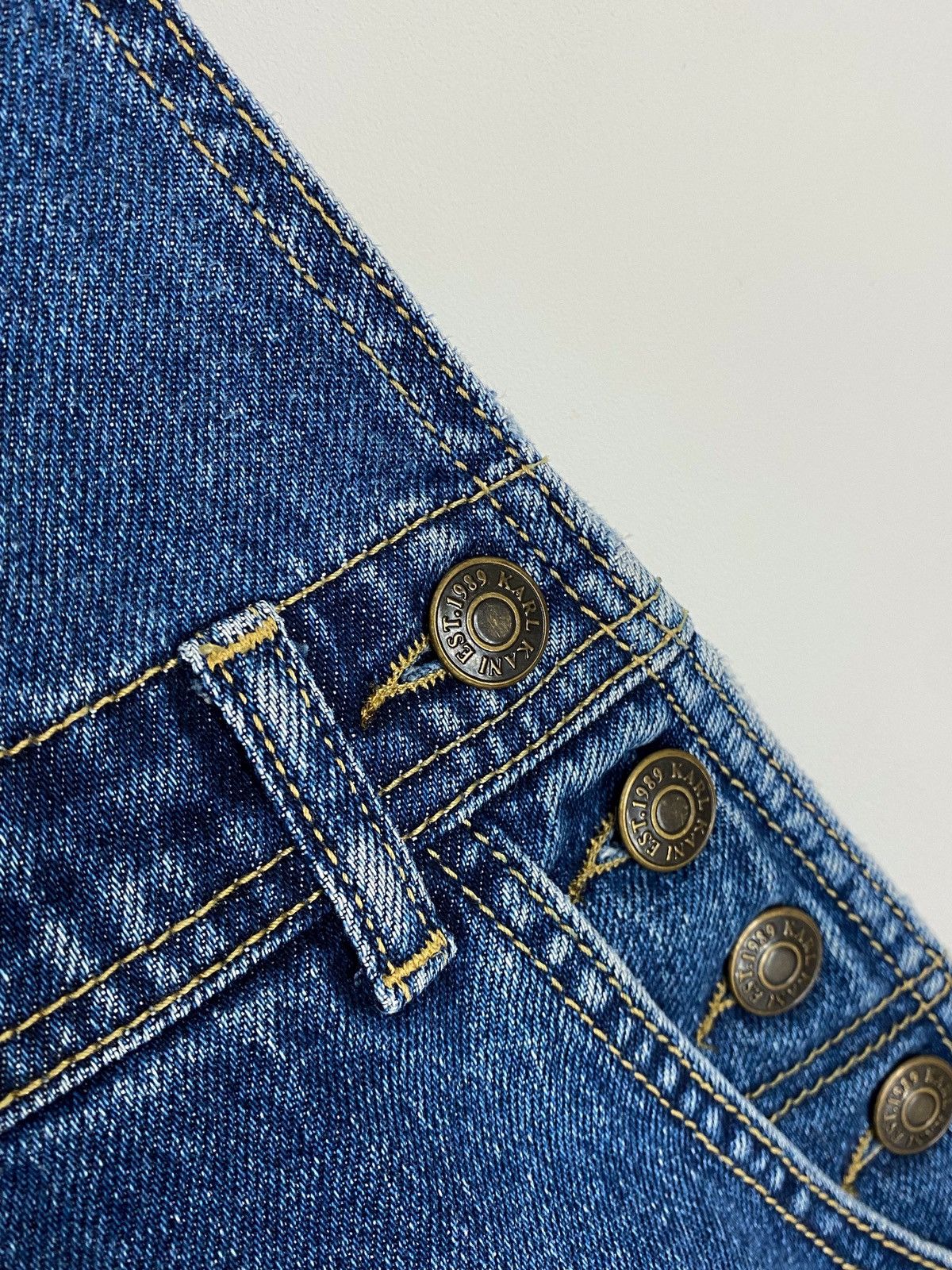 Karl Kani Karl Kani Denim Skirt Overalls Size XS / US 0-2 / IT 36-38 - 12 Thumbnail