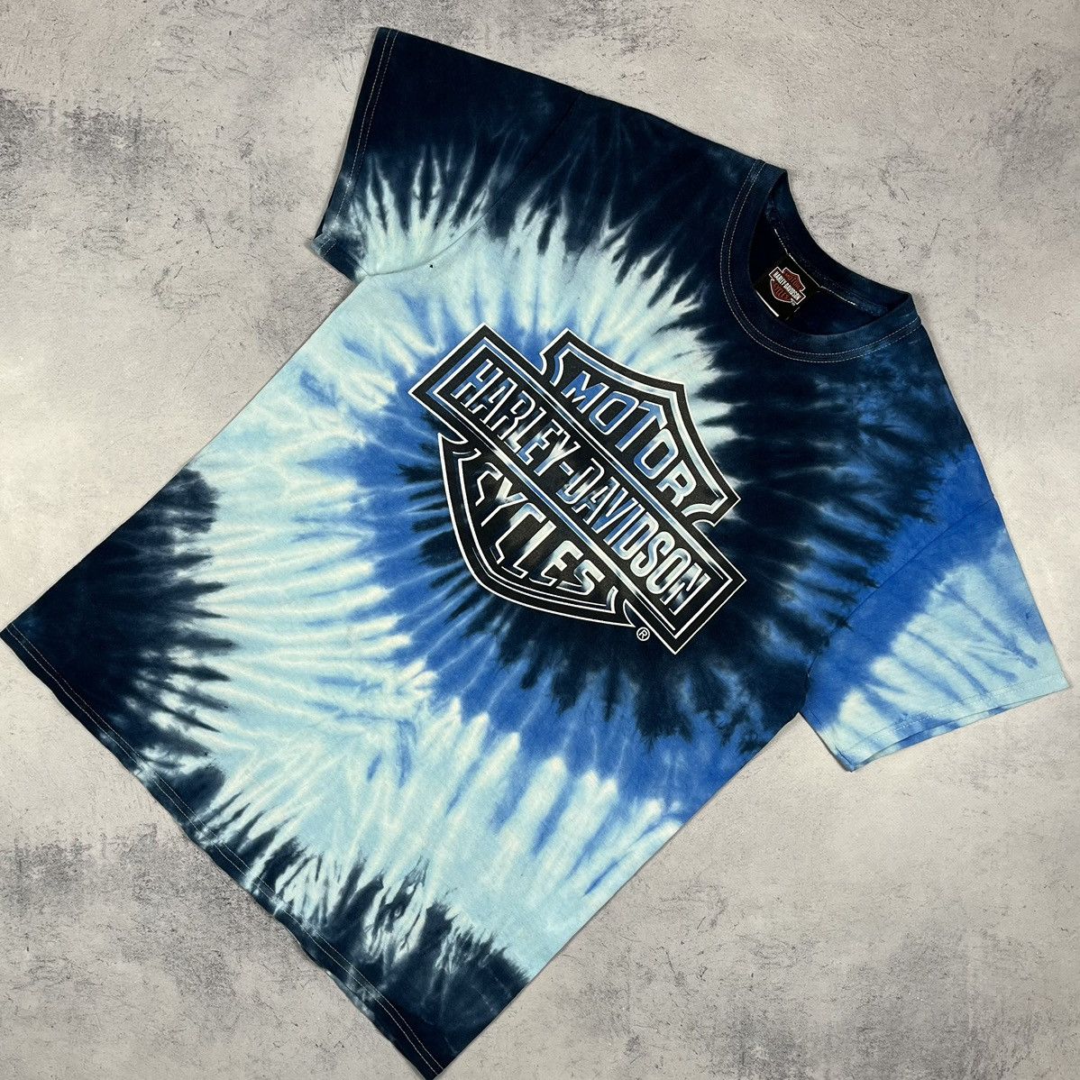 Harley Davidson Vintage Harley Davidson y2k big logo tie dye tee 90’s Size US M / EU 48-50 / 2 - 1 Thumbnail