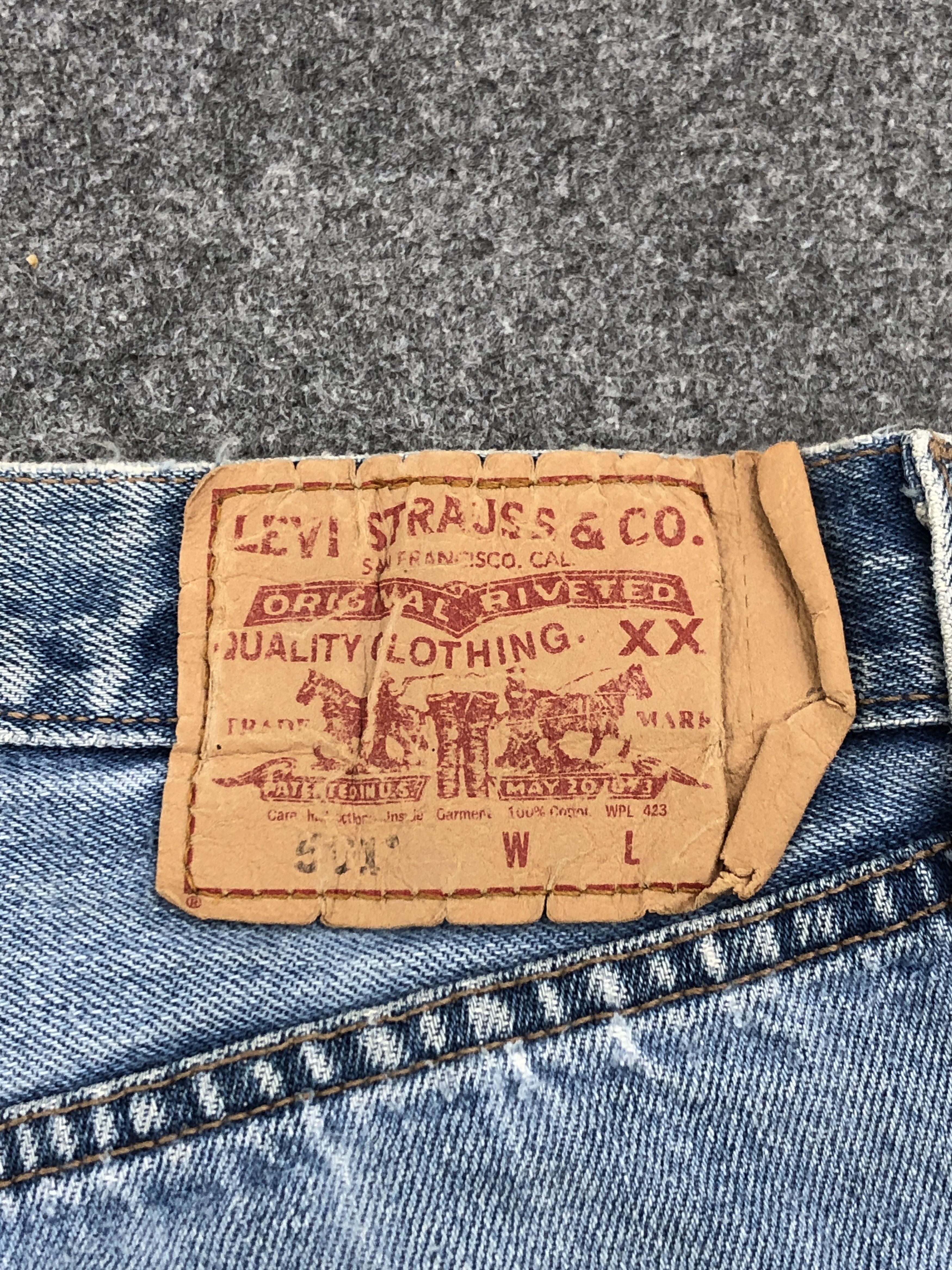 Levi's × Vintage Vintage 90s Levis 501 Light Blue Washed Jeans Size US 28 / EU 44 - 17 Thumbnail
