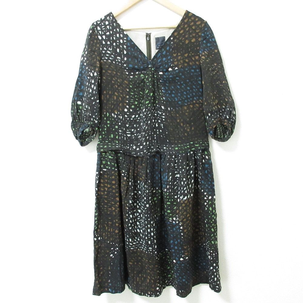 Other Other mina perhonen before Silk Linen Dress Natural Material Dresses DUTY FREE for USA Size ONE SIZE - 1 Thumbnail