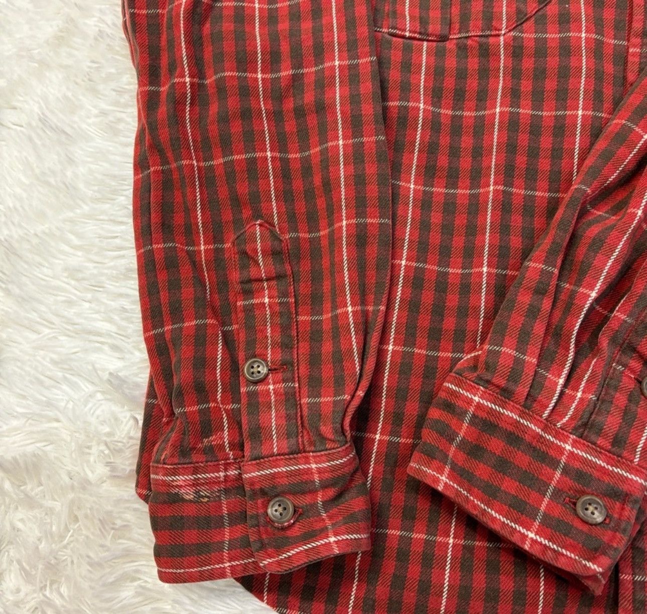 Ralph Lauren Polo Country Ralph Lauren Work Shirt Rust Cotton Flannel Size US L / EU 52-54 / 3 - 4 Thumbnail