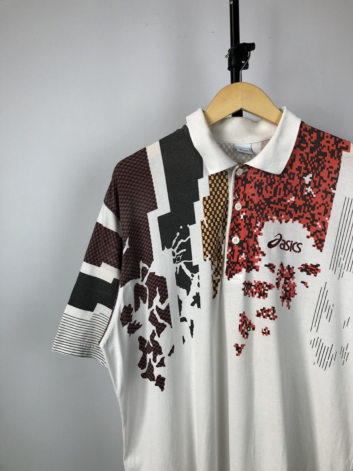 Asics × Vintage Mens Vintage ASICS small logo 90s rare streetwear Size US L / EU 52-54 / 3 - 3 Thumbnail