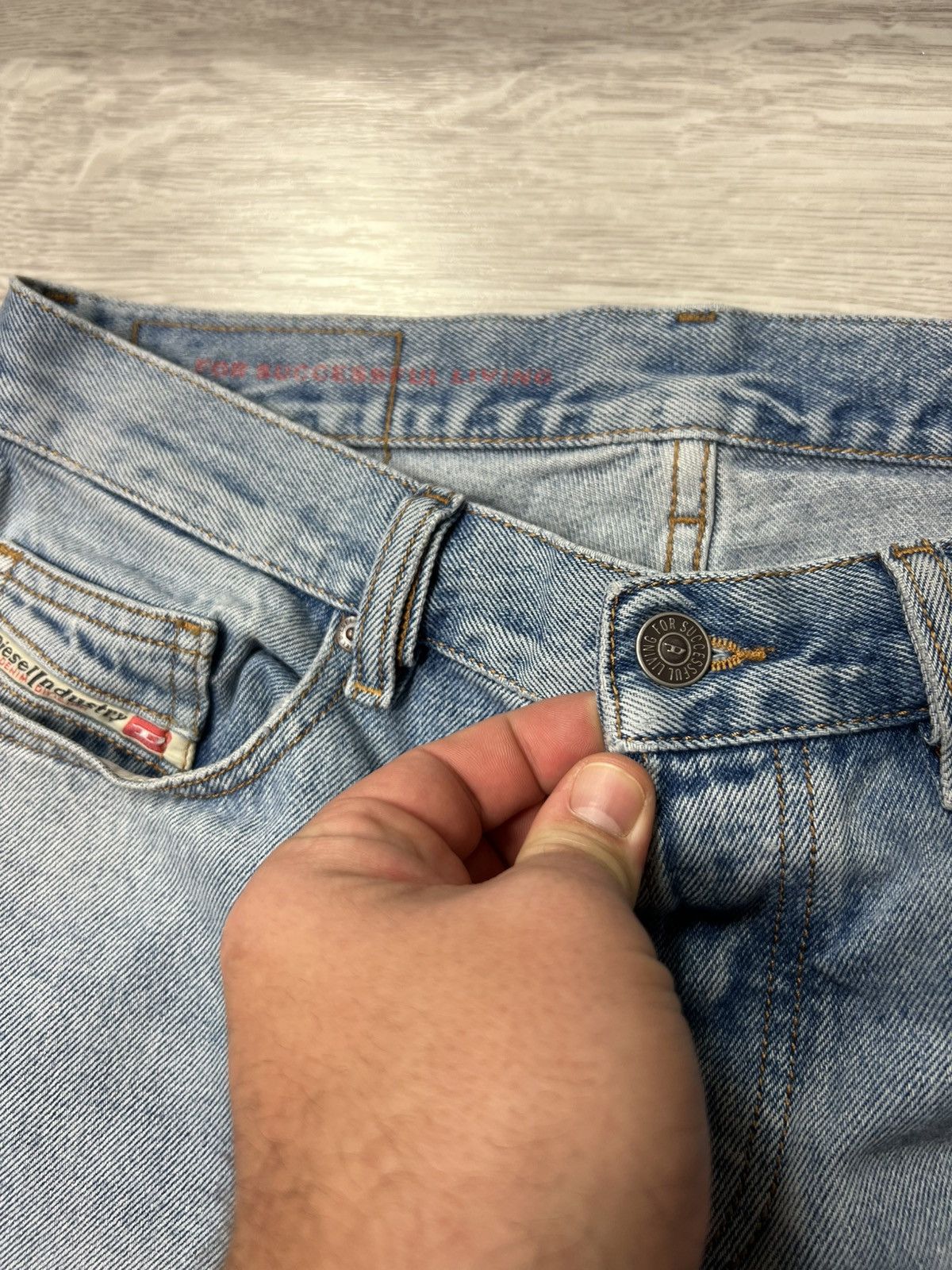 Diesel RARE Diesel Jeans With 3D Logo “D” Denim Pants Size US 30 / EU 46 - 10 Thumbnail