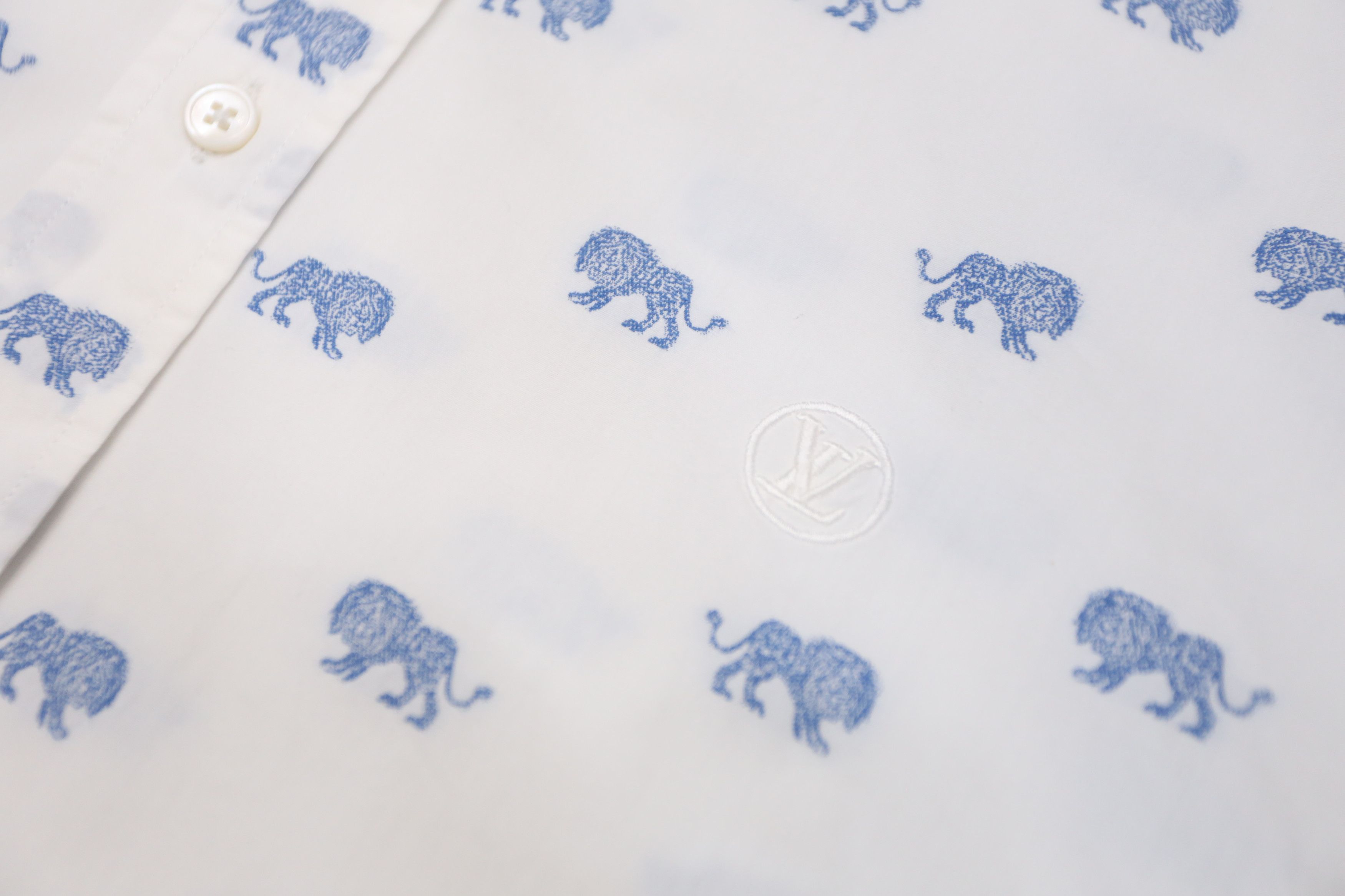 Louis Vuitton Louis Vuitton - CB - S/S 17 - Jacquard Lion Shirt Size US L / EU 52-54 / 3 - 3 Thumbnail