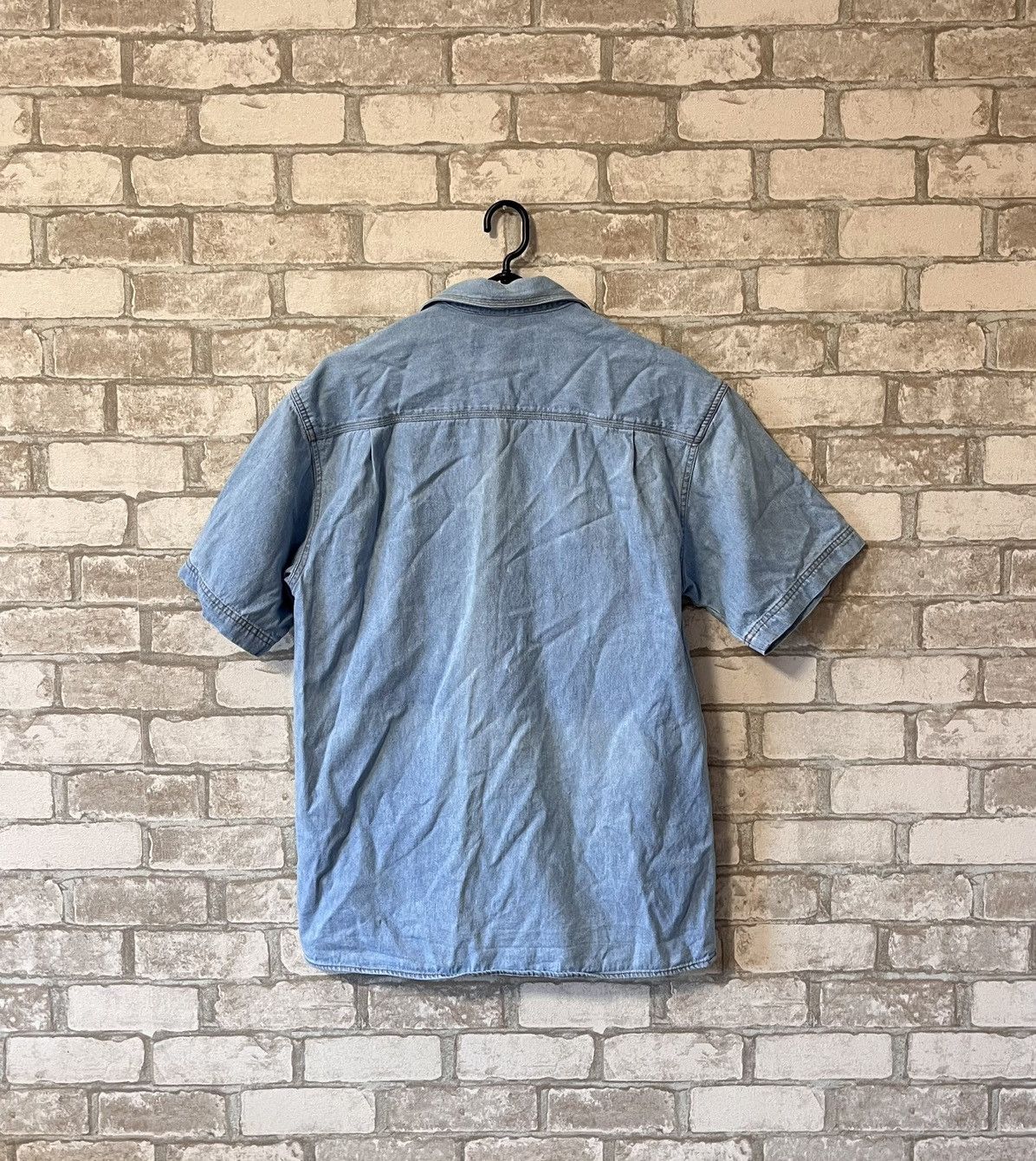 Harley Davidson × Vintage Vintage 90s Harley Davidson Mechanic Denim Buttons Up Shirt Size US S / EU 44-46 / 1 - 4 Thumbnail