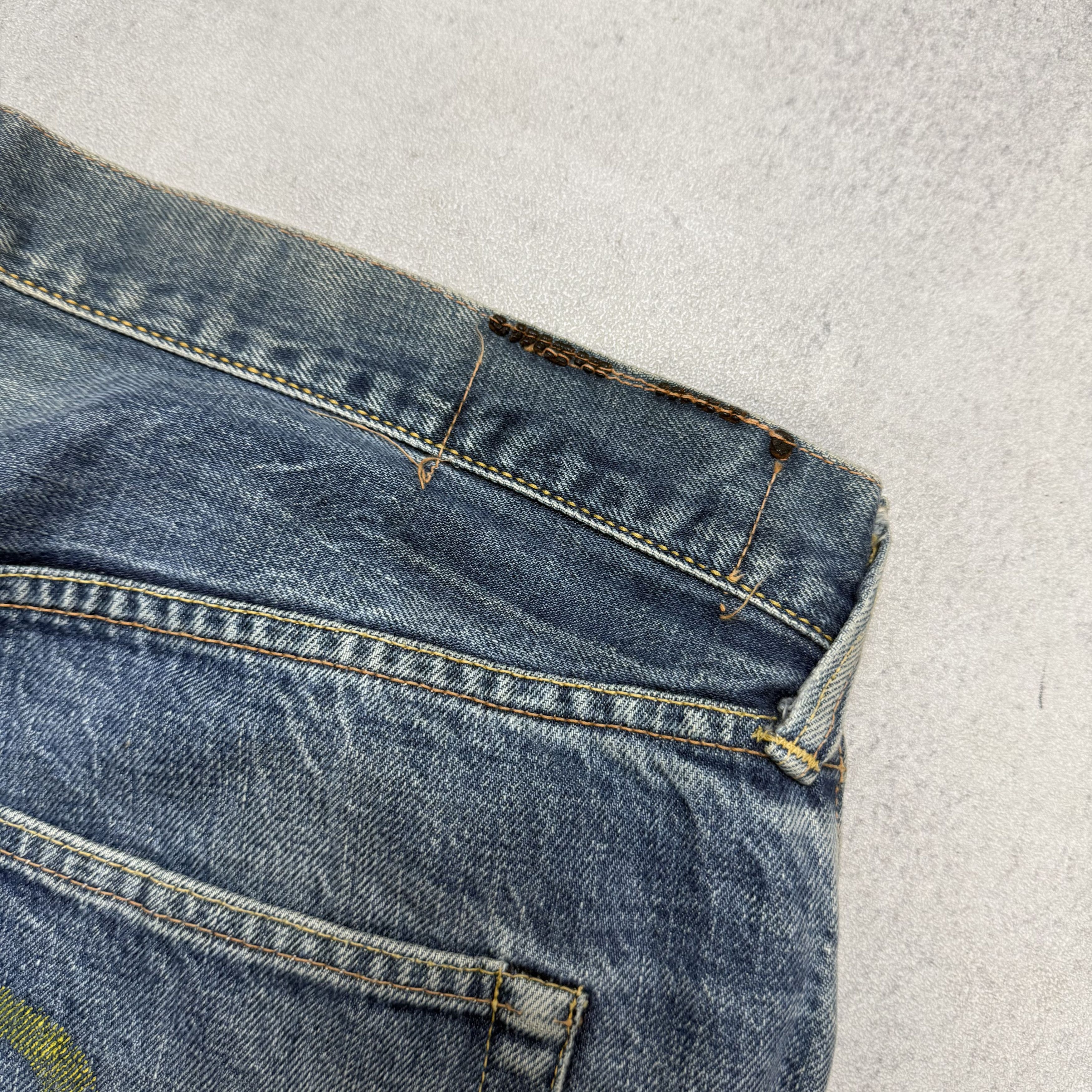 Evisu Vintage Evisu Selvedge Jeans Distressed Denim Size US 38 / EU 54 - 9 Thumbnail
