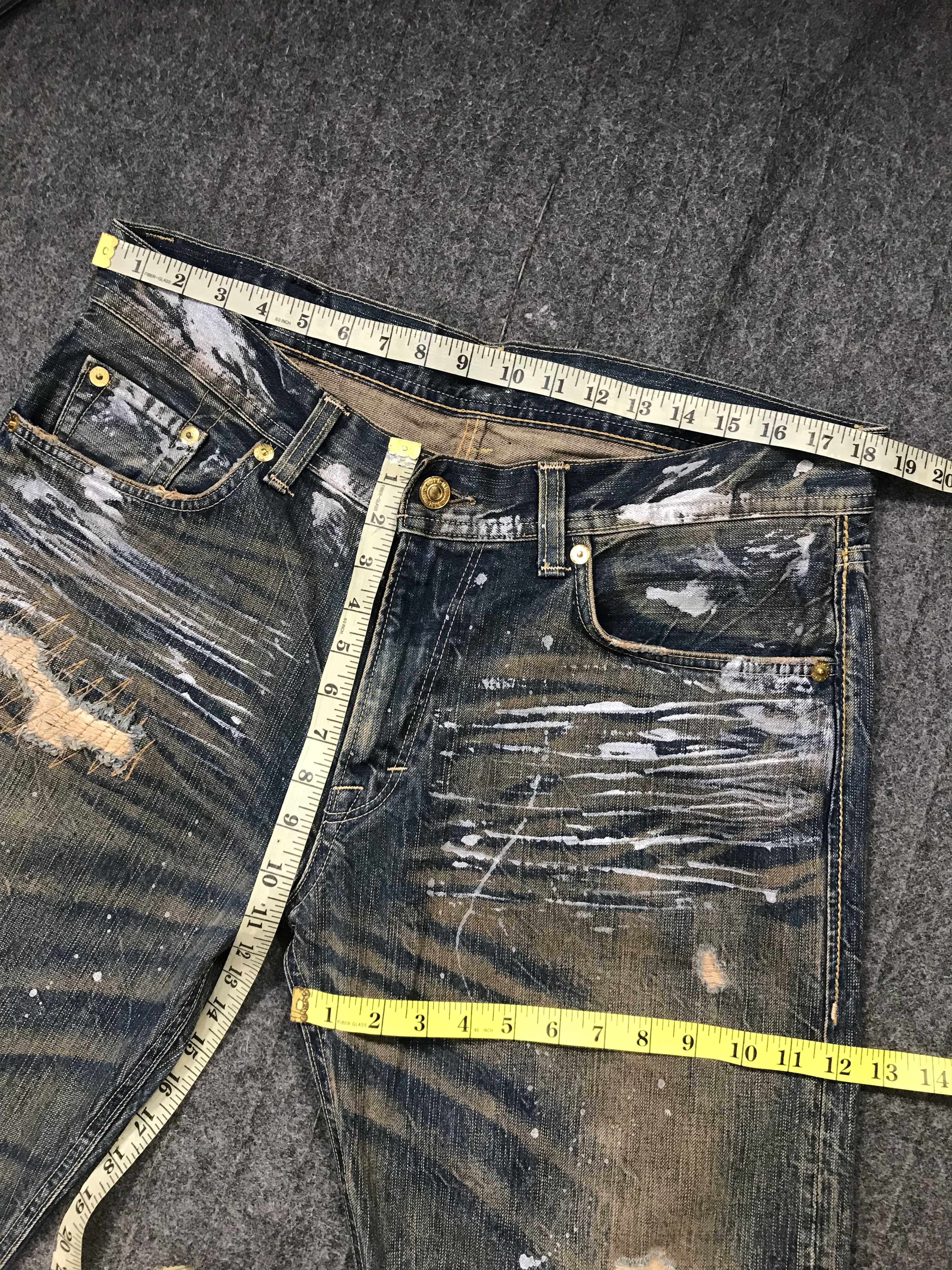 Japanese Brand × Vintage Vintage Denim Craft Premium Clothing Design Distressed Style Size US 37 - 14 Thumbnail