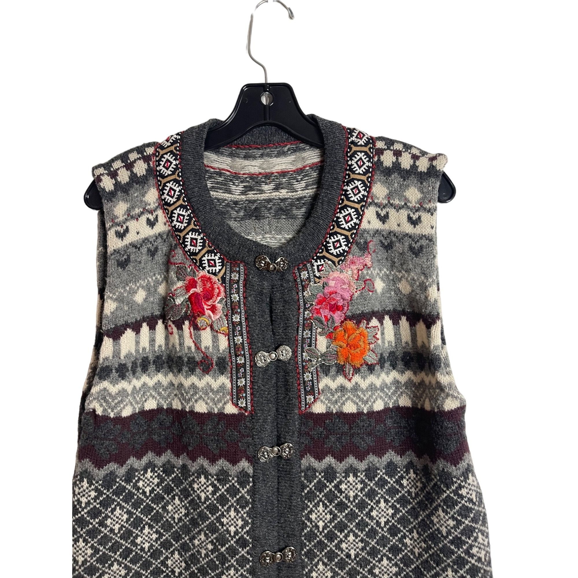 Vintage Vintage Womens Sweater Vest Size Medium Gray Size M / US 6-8 / IT 42-44 - 3 Thumbnail
