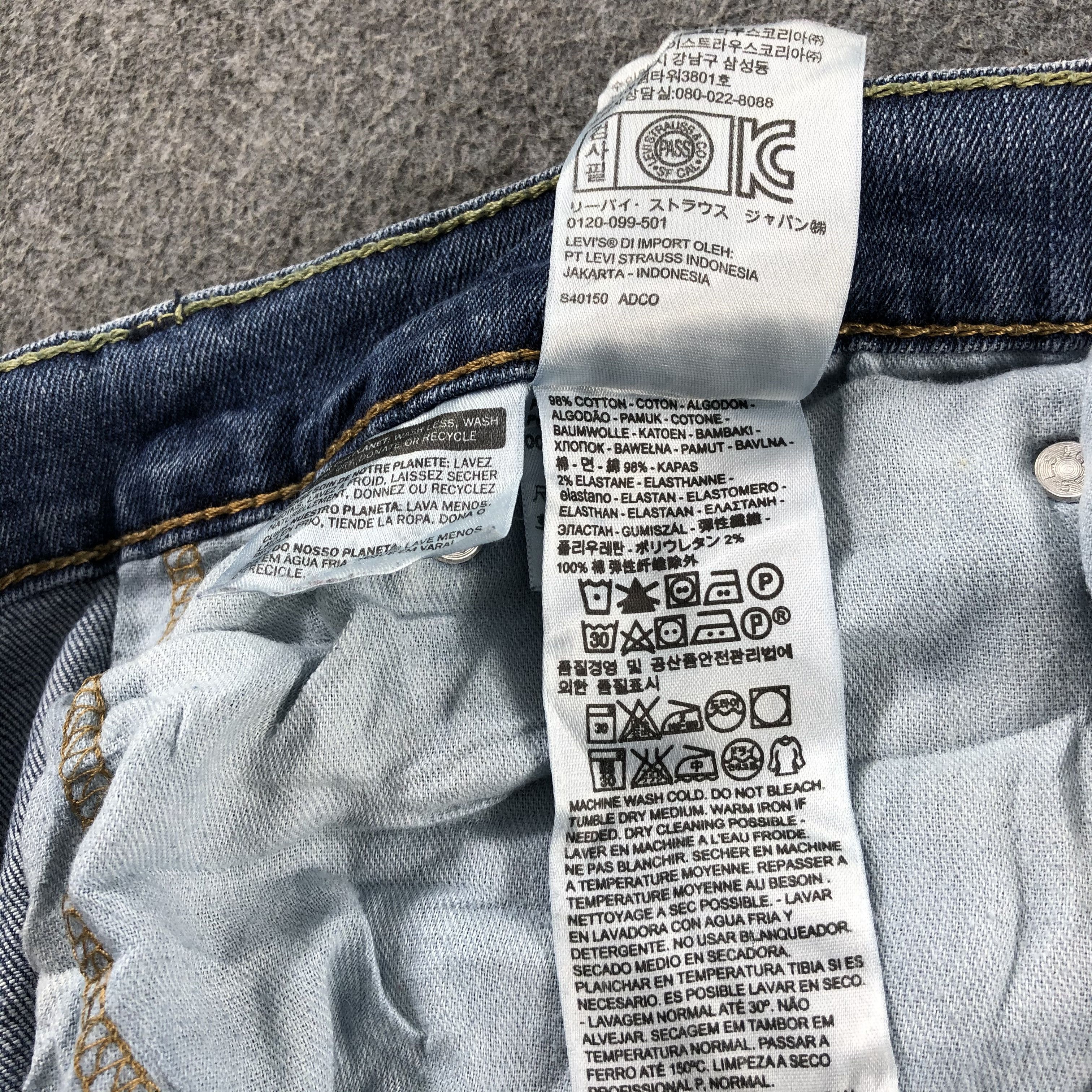 Levi's Vintage Blue Wash Levis 559 Jeans-J2442 Size US 40 / EU 56 - 11 Thumbnail