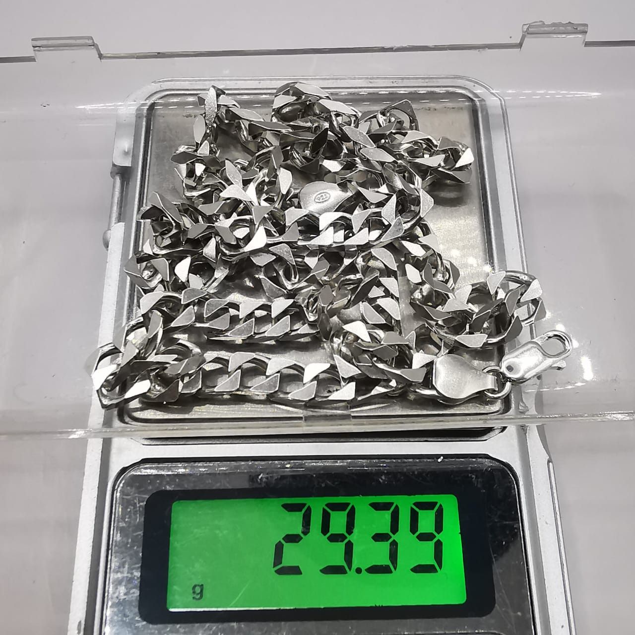 Sterling Silver Vintage Chain, 925 Sterling Silver, Signed 29,39g Size ONE SIZE - 7 Thumbnail