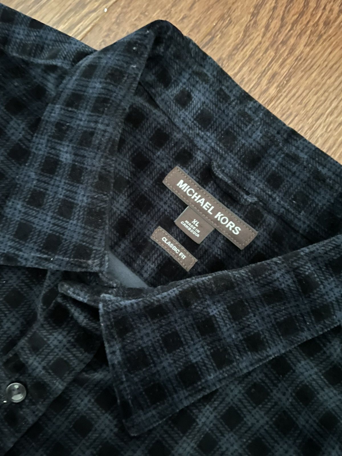 Michael Kors Michael Kors Checked Shirt Size US XL / EU 56 / 4 - 2 Thumbnail