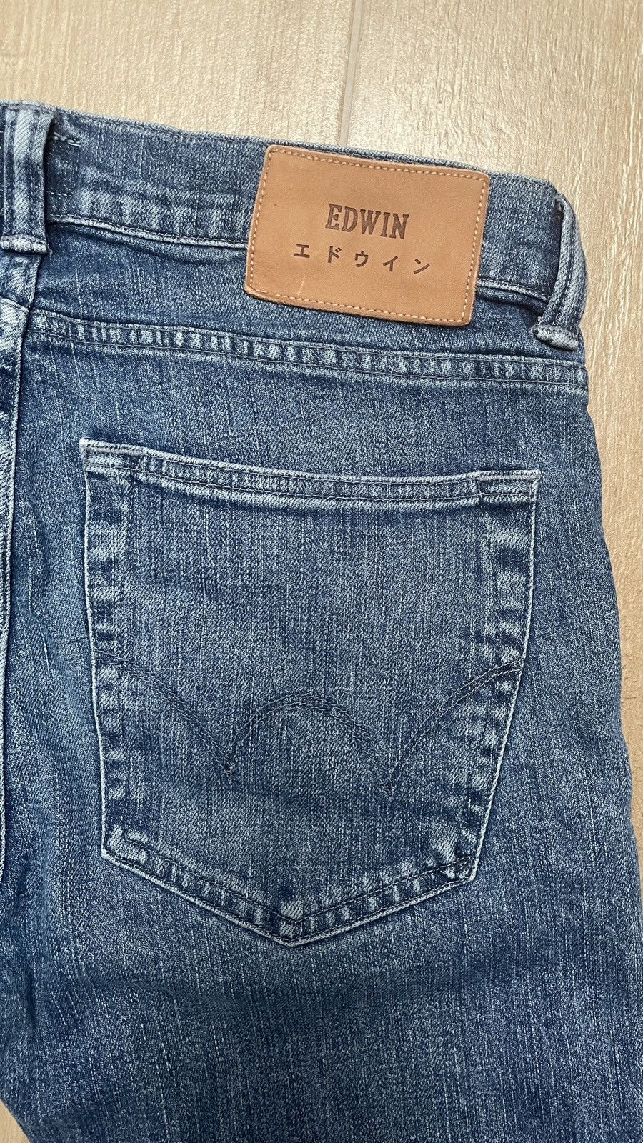 Edwin × Japanese Brand × Vintage 90s Vintage Distressed Edwin Japanese Jeans Denim Pants Size US 30 / EU 46 - 3 Thumbnail