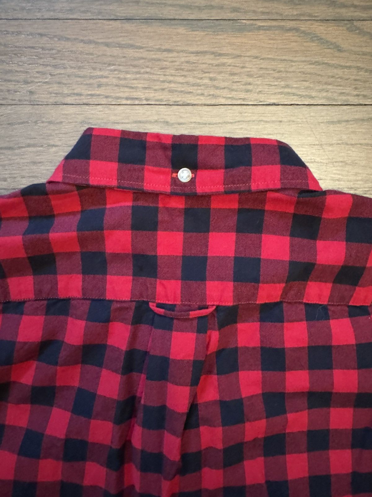 J.Crew J. Crew Red & Black Plaid Shirt Size US L / EU 52-54 / 3 - 4 Thumbnail