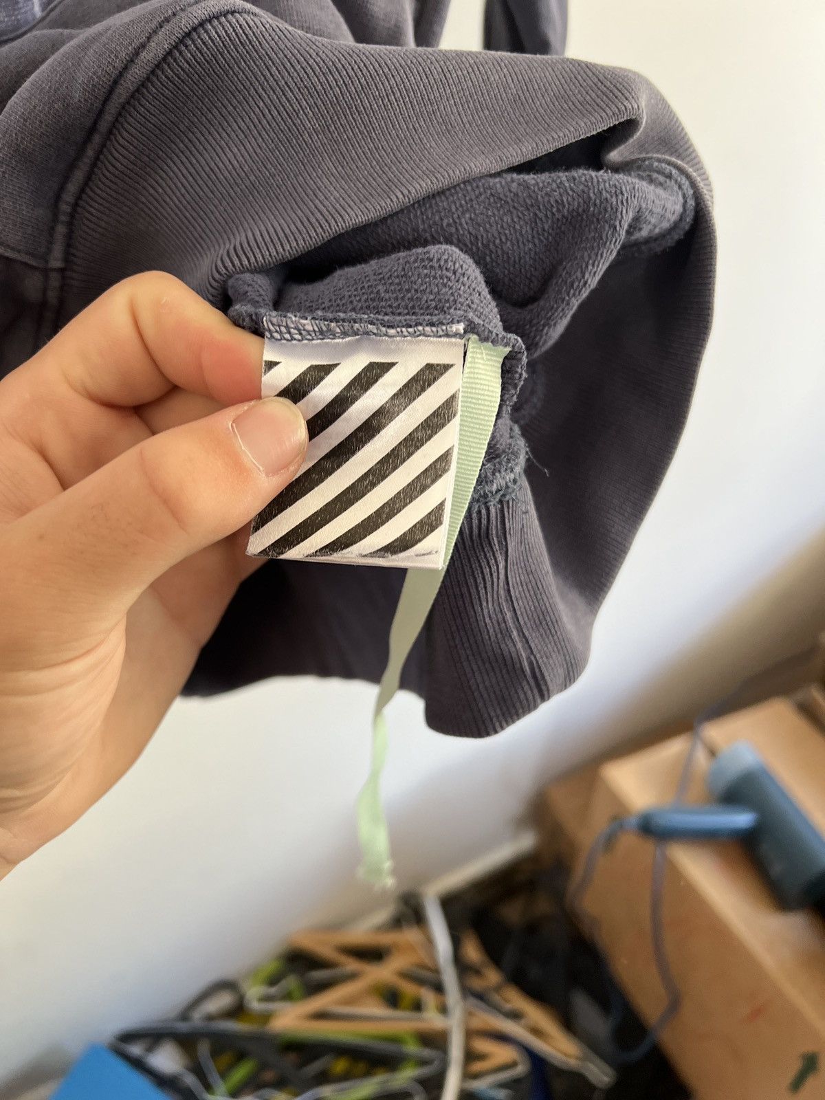 Off-White Off white blue Caravaggio hoodie Size US M / EU 48-50 / 2 - 13 Thumbnail
