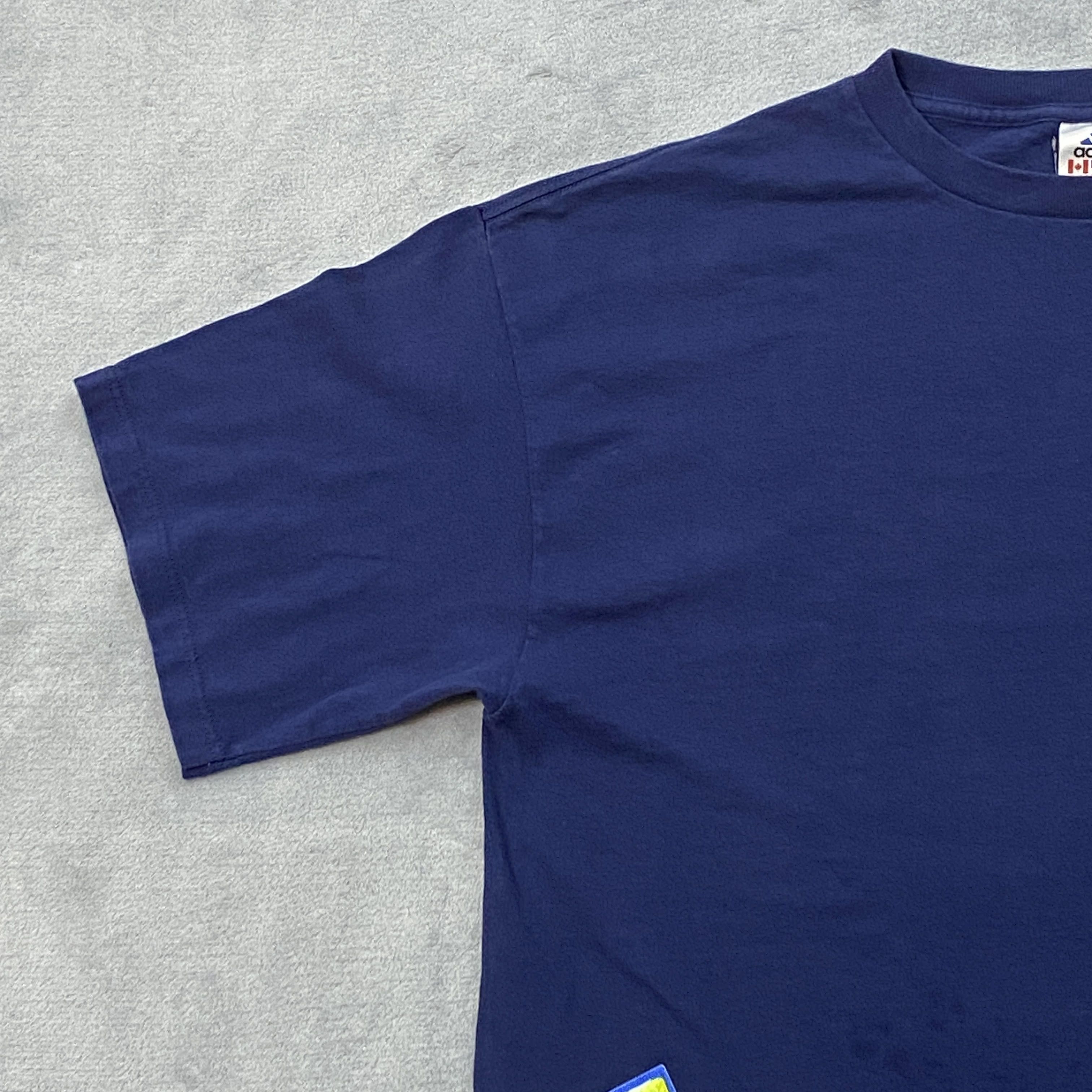 Adidas × Vintage 90s T Shirt Men Large Graphic Short Sleeve Made in USA Size US XL / EU 56 / 4 - 3 Thumbnail