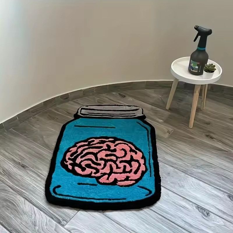 Japanese Brand Sealed Memory Creative Bottle Carpet Blue Carpet 80 X 120 cm Size ONE SIZE - 1 Thumbnail