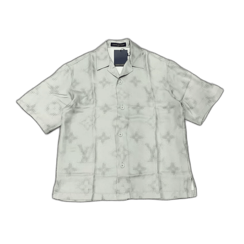 Louis Vuitton LV Mosaic Short Sleeve Shirt in Cyan-yf Size US XS / EU 42 / 0 - 1 Thumbnail