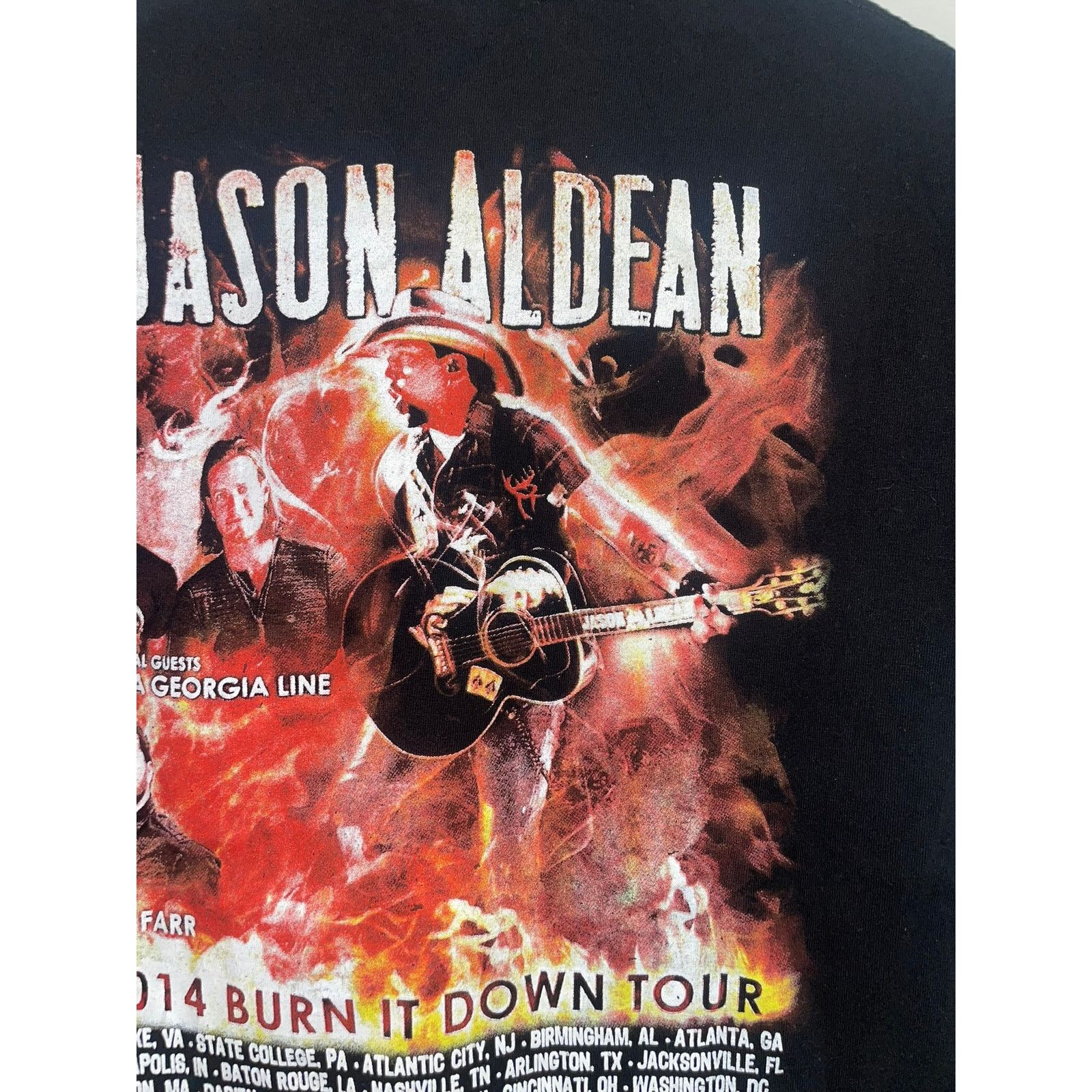 Alstyle 2014 Jason Aldean Burn It Down Tour Country Tee S 2010s Size US S / EU 44-46 / 1 - 8 Thumbnail