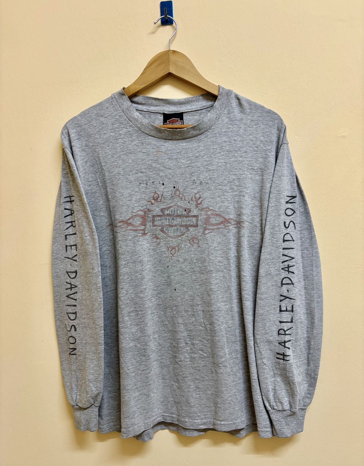 Harley Davidson Vintage 1998 Harley Davidson Topeka Kansas Longsleeve Tshirt Size US M / EU 48-50 / 2 - 1 Thumbnail