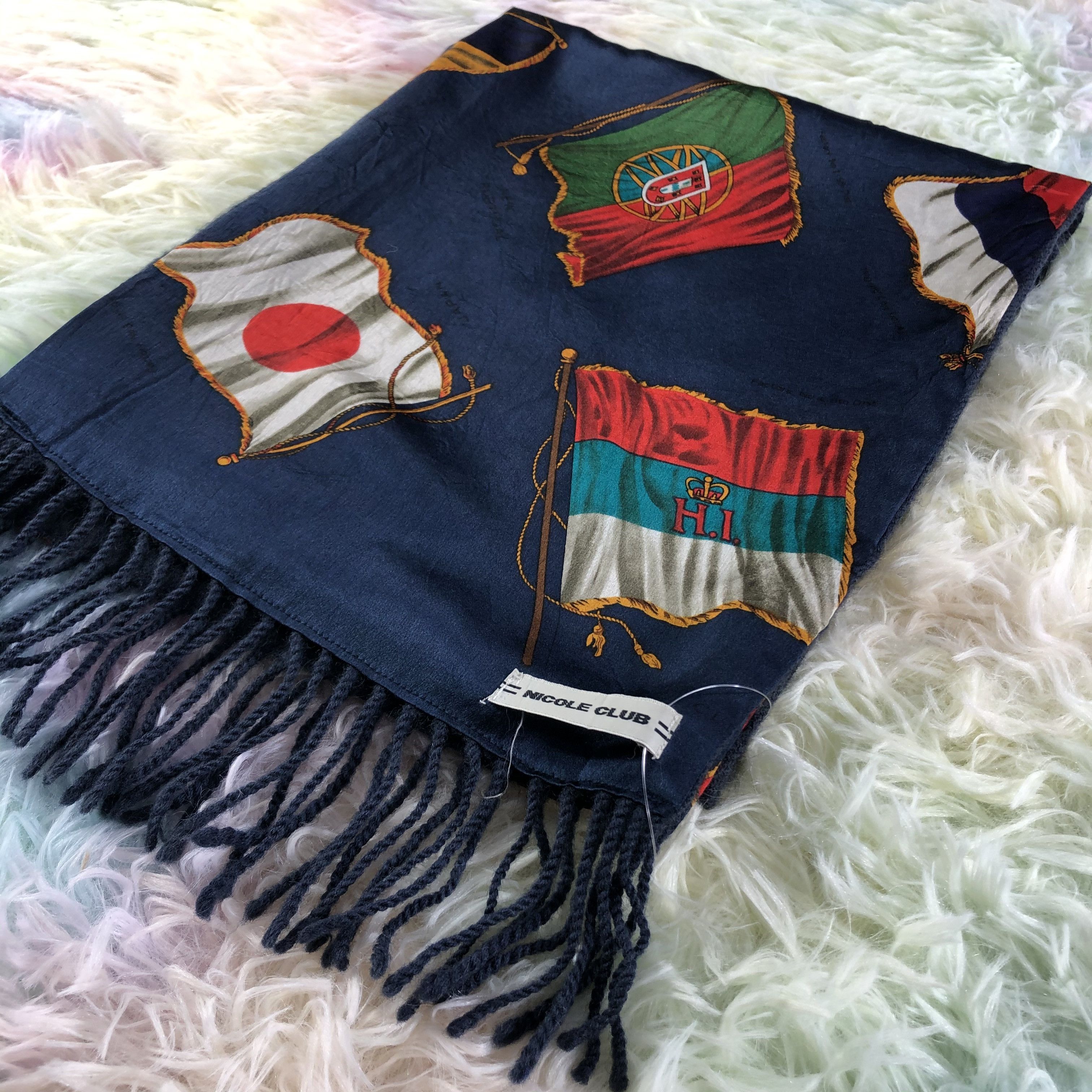 Vintage Nicole Club Scarf / Muffler / Neckwear - KM115 Size ONE SIZE - 3 Thumbnail