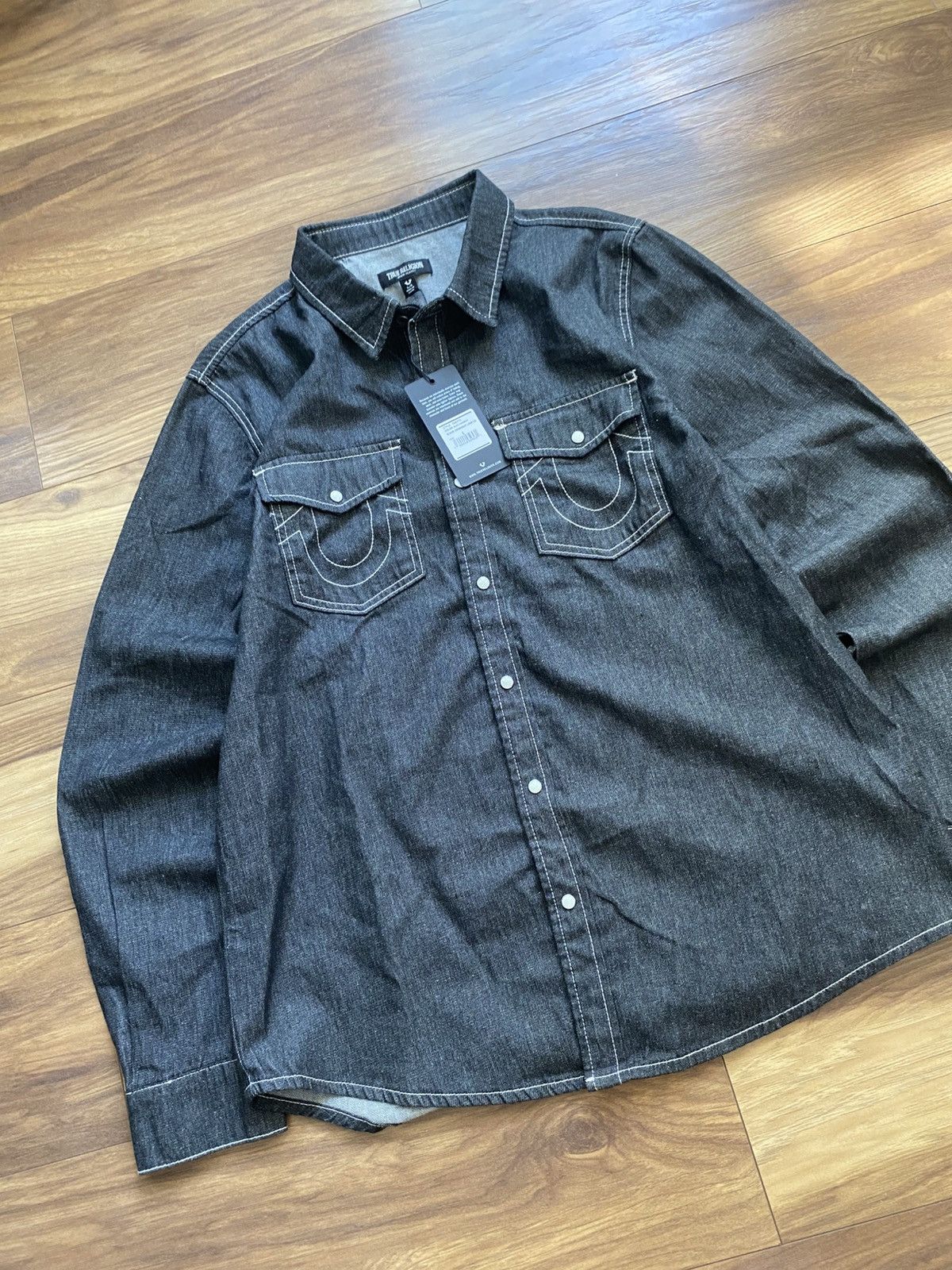 True Religion New True Religion Overshirt Jacket Denim Size US L / EU 52-54 / 3 - 9 Thumbnail