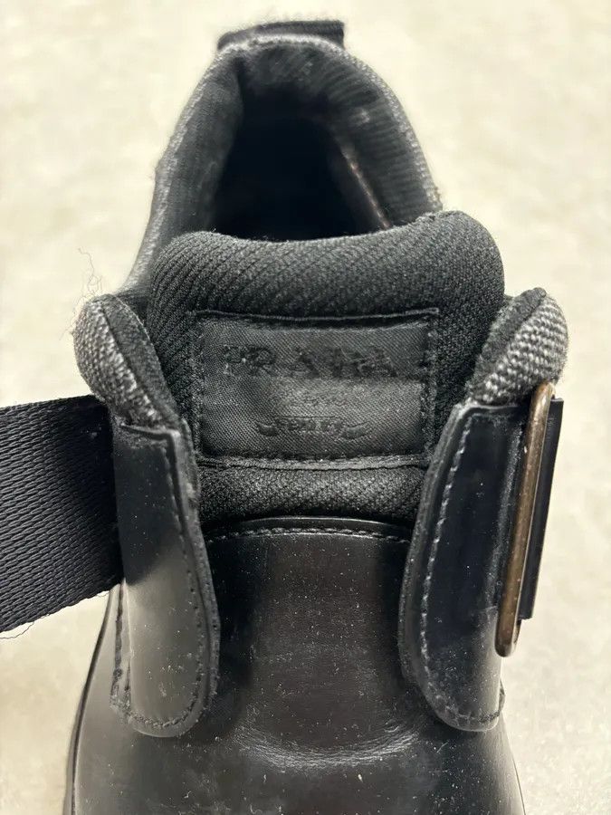Prada 2000s Prada Black Loafer Velcro Leather Boots Size US 9.5 / EU 42-43 - 6 Thumbnail