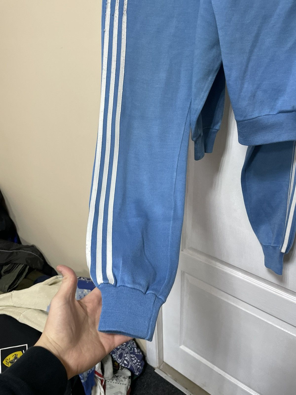 Adidas × Gosha Rubchinskiy Rare 1970s Adidas West Germany Track Suit Jacket pant ussr Size 36S - 11 Thumbnail