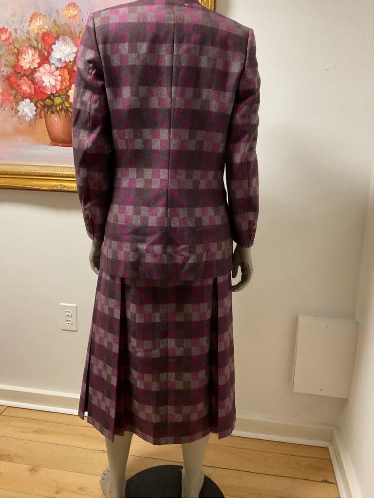 Vintage 1970s Lady Heritage Women’s Vintage Wool Blazer & Skirt Suit Size L / US 10 / IT 46 - 10 Thumbnail