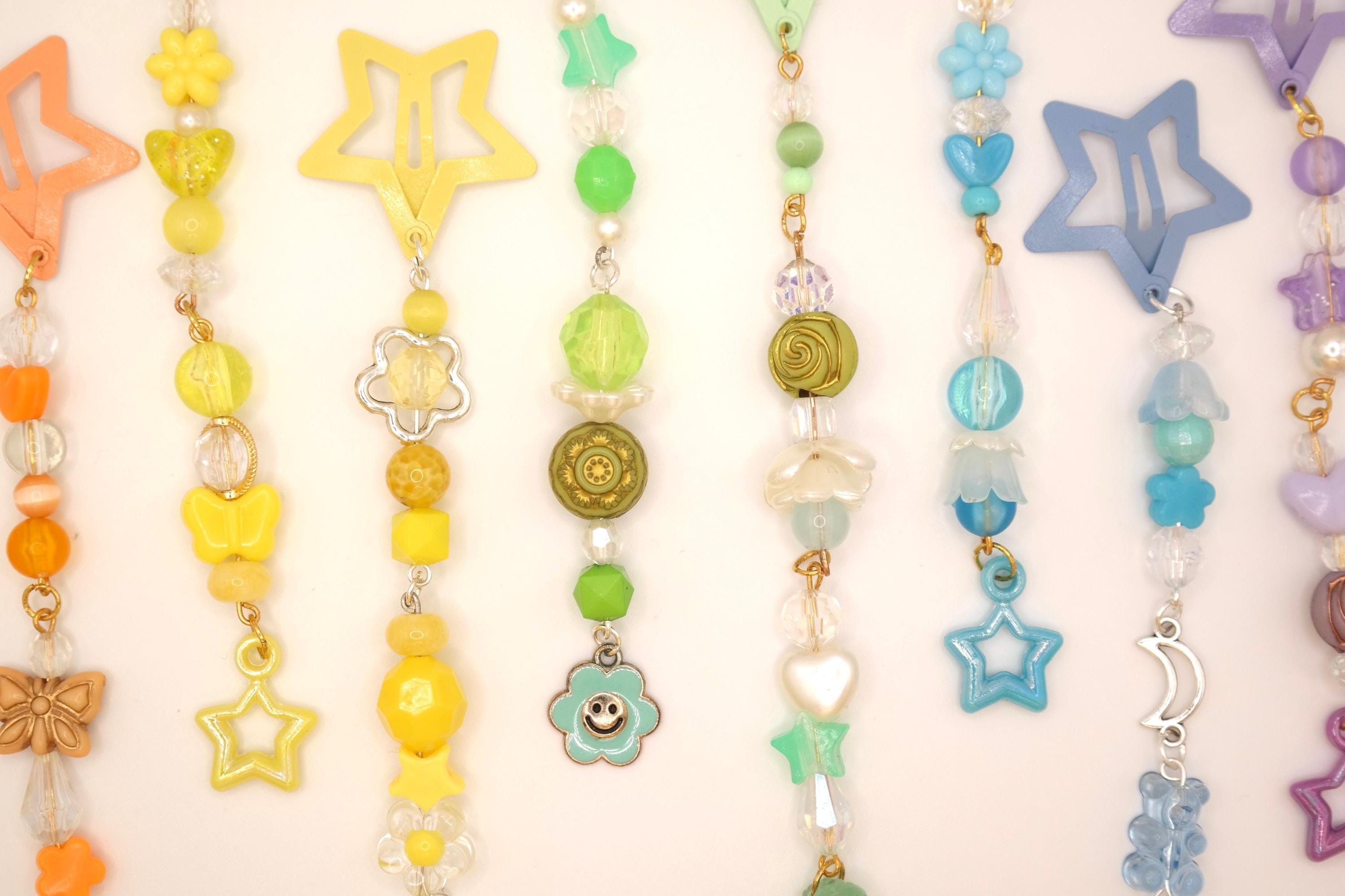 Handmade Colorful Star Decorated Hair Clips Size ONE SIZE - 3 Thumbnail