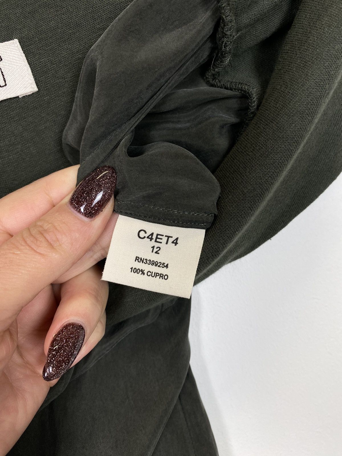 Other Toast 100% Cupro Pull On Pants Trousers Ladies Size 12 Green Size 34" / US 12 / IT 48 - 7 Thumbnail