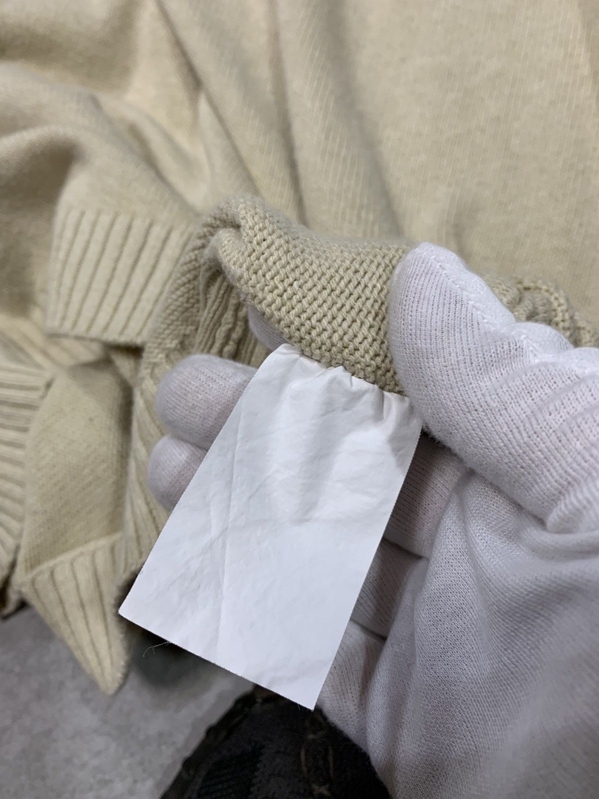 Burberry Y2k Vintage 00s Burberry beige / navy striped V-neck sweater Size US XL / EU 56 / 4 - 5 Thumbnail