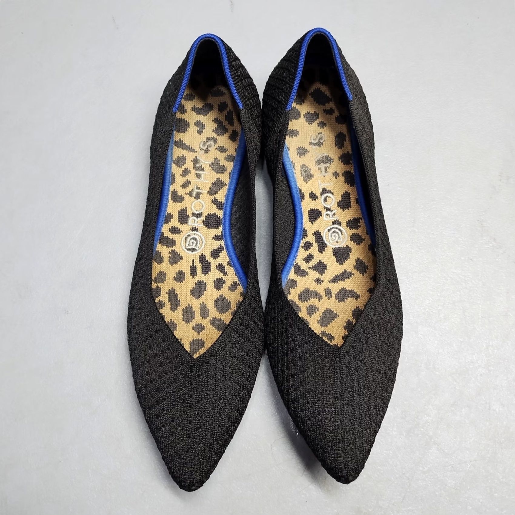 Rothy's Rothy's The Point Ballet Flats Womens Size 9 Black Honeycomb Knit Pointed Toe - Womens Size 9 Black Ballet Flat Size US 9 / IT 39 - 5 Thumbnail