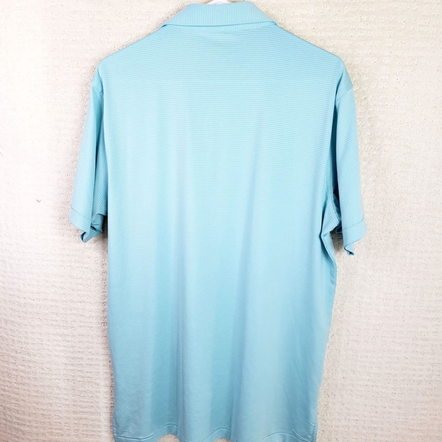 Peter Millar Peter Millar Crown Summer Comfort Striped Golf Polo Aqua Blue Striped Men's M Size US M / EU 48-50 / 2 - 5 Thumbnail
