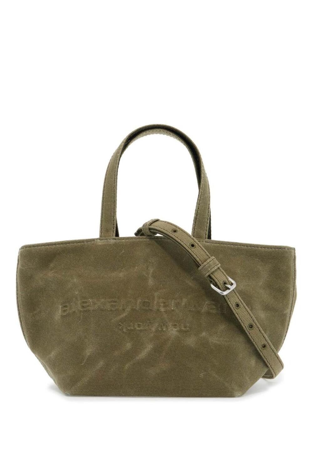 Alexander Wang o1s22i1n0225 Size: OS / Small Canvas Tote Bag in Khaki Size ONE SIZE - 1 Thumbnail
