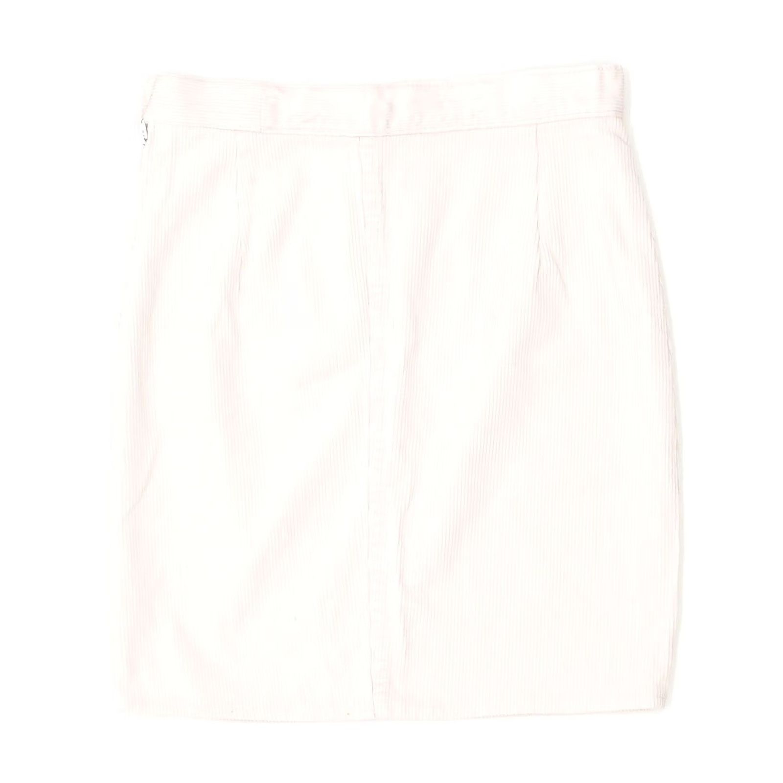 Pinko VINTAGE Womens Corduroy Skirt W26 Small Pink Straight Designer Skirt Size 26" / US 2 / IT 38 - 2 Thumbnail