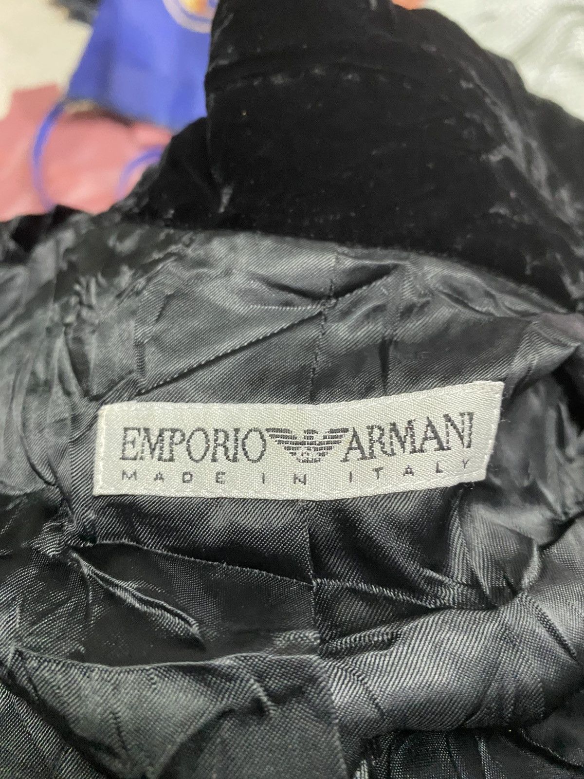 Emporio Armani Emporio armani velvet made in Italy long jacket size Size S / US 4 / IT 40 - 8 Thumbnail