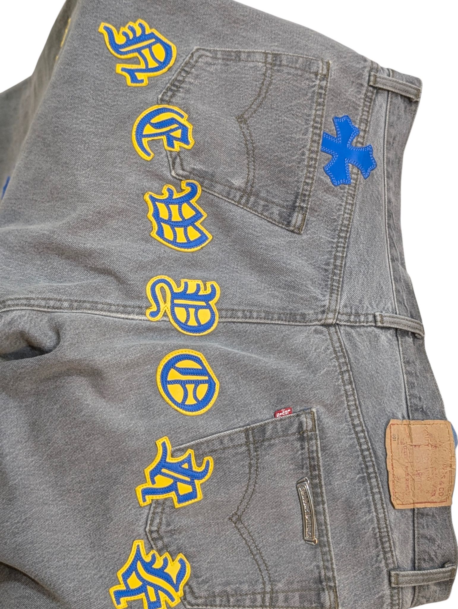 Chrome Hearts Levi's Cross Patch New York City Jeans Size US 40 / EU 56 - 13 Thumbnail