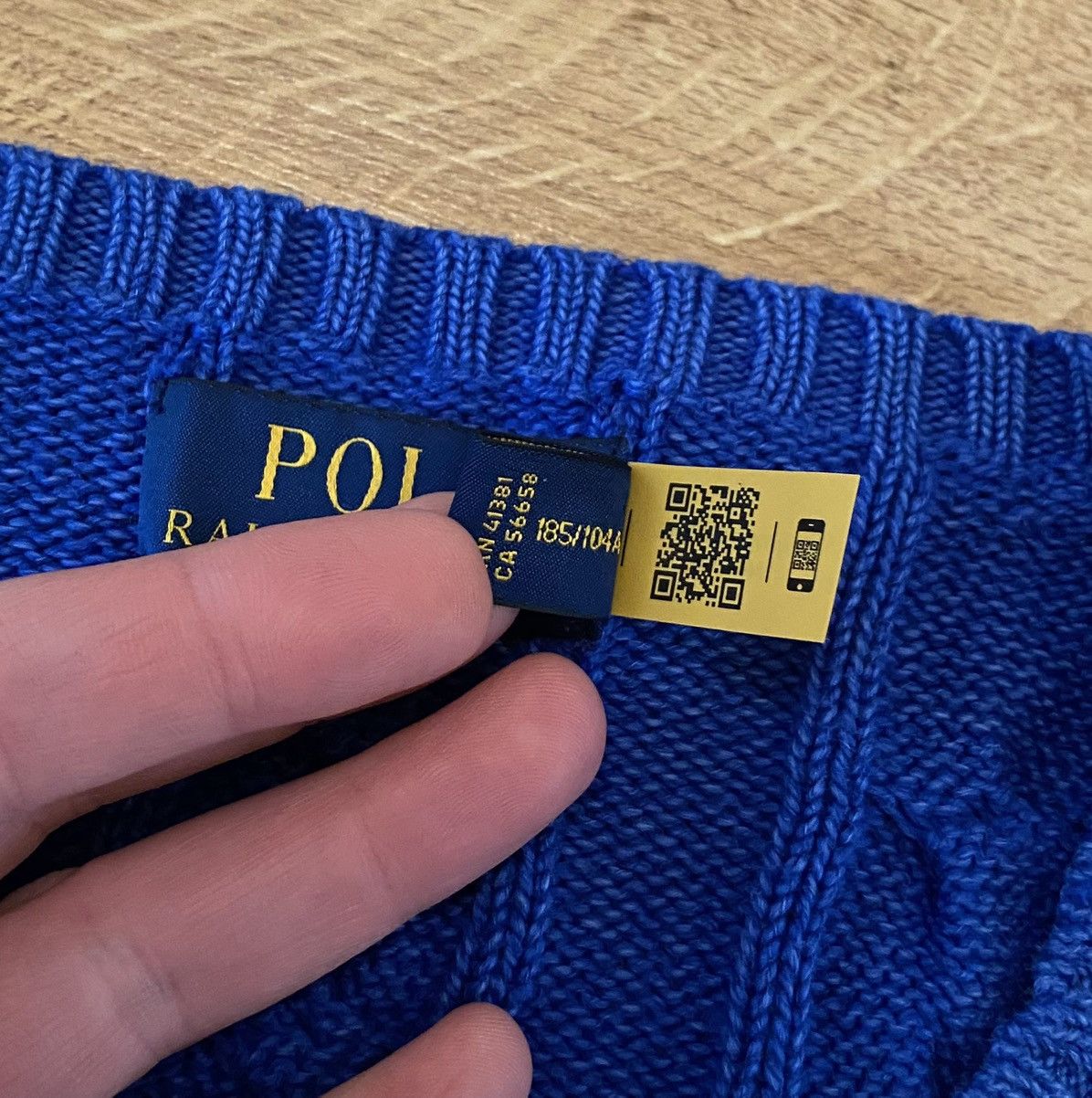 Polo Ralph Lauren Polo Ralph Lauren Cable Knit Garment Dyed Jumper x Rare Size US XL / EU 56 / 4 - 5 Thumbnail