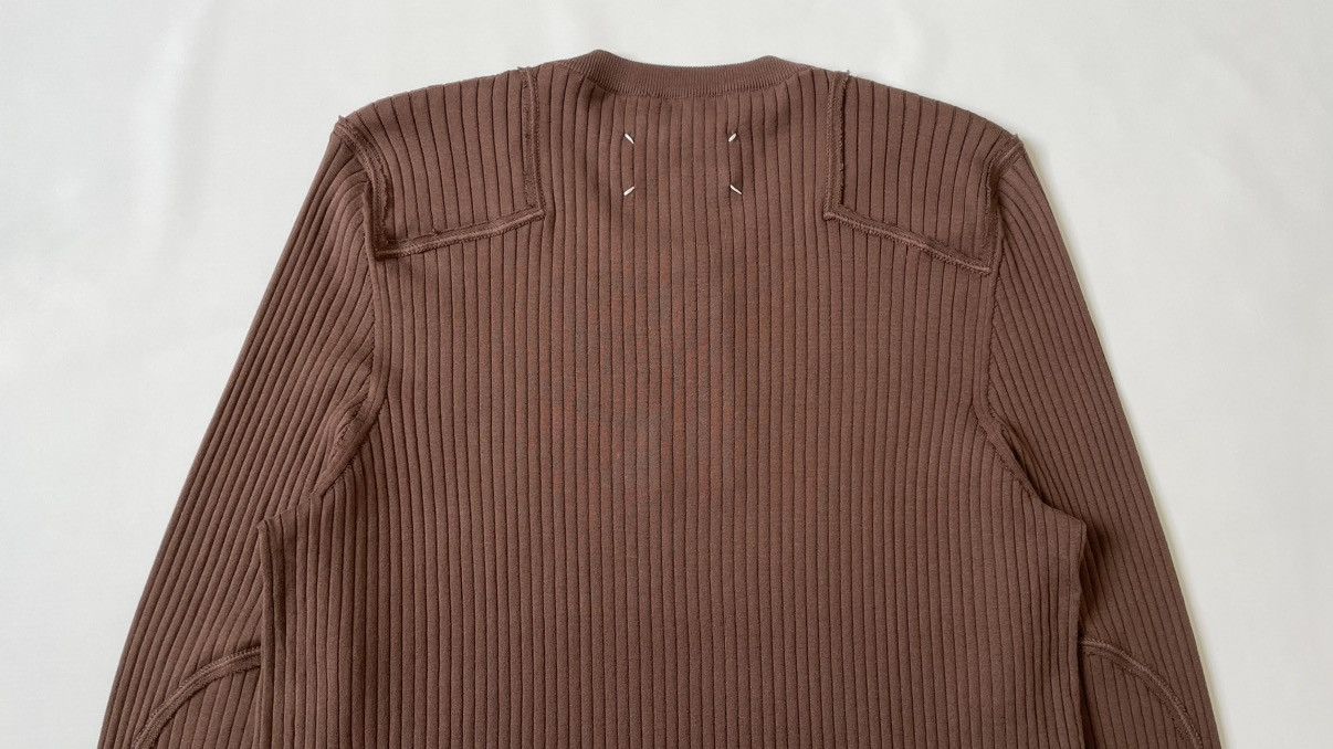 Maison Margiela S/S 20 ‘Destroyed’ Ribbed Military Sweater Size US M / EU 48-50 / 2 - 14 Thumbnail